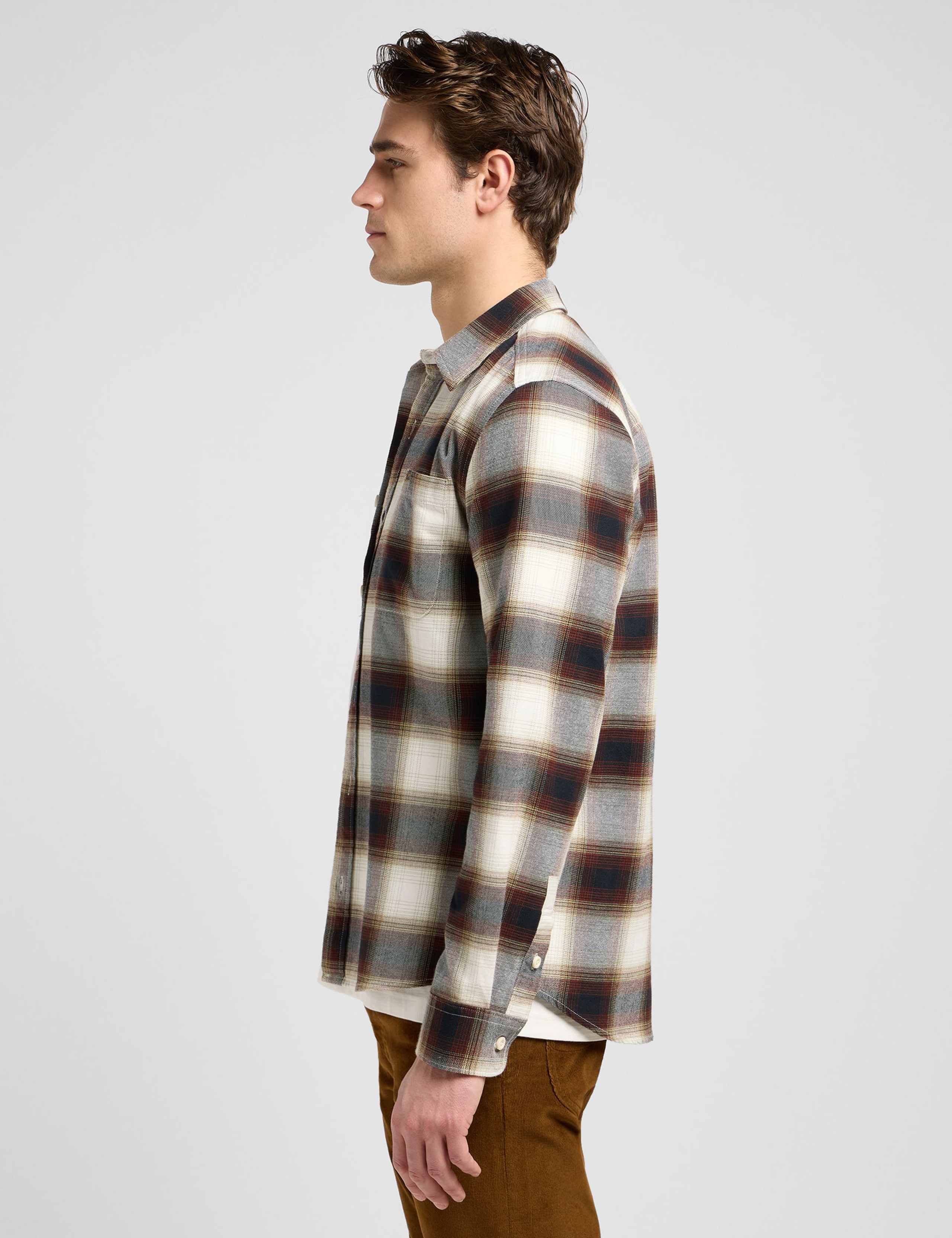 Leesure Regular Fit Pure Cotton Check Shirt 6 of 6