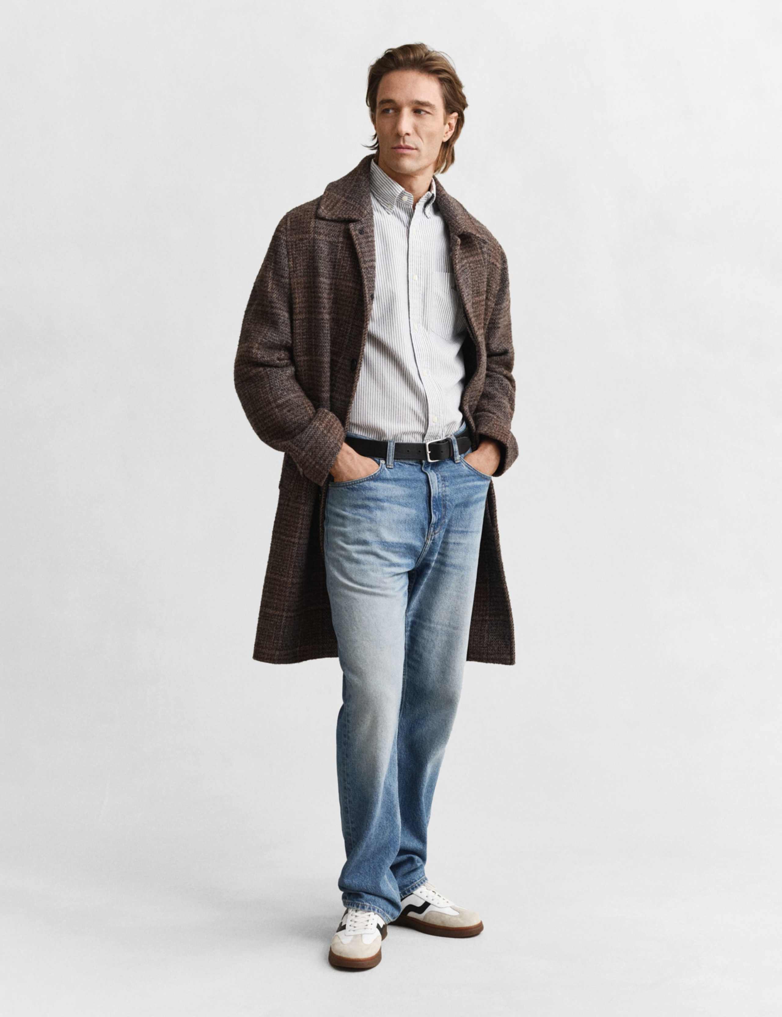 Regular Fit Pure Cotton Striped Oxford Shirt 6 of 6