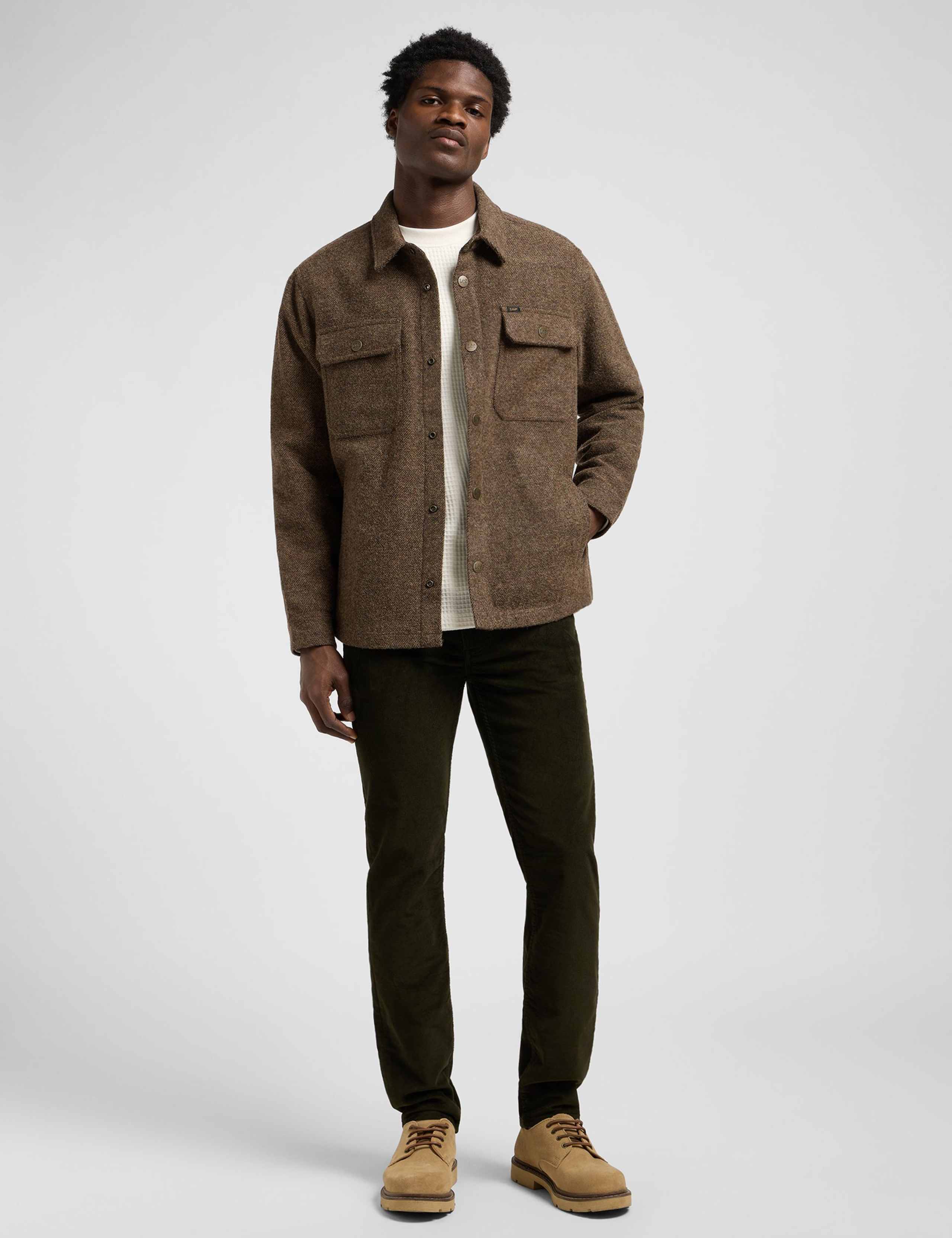 Relaxed Fit Wool Blend Overshirt 4 of 7