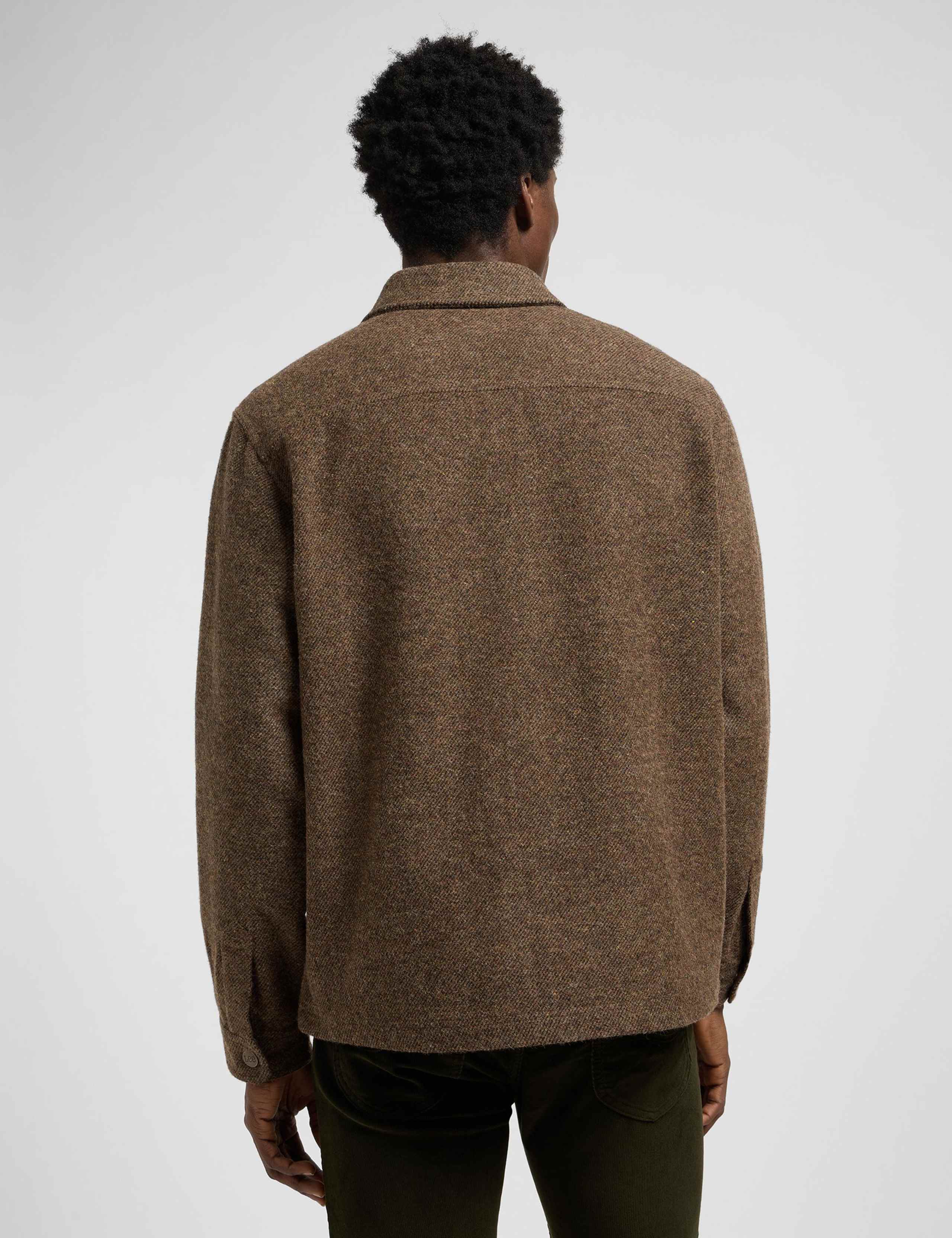 Relaxed Fit Wool Blend Overshirt 5 of 7