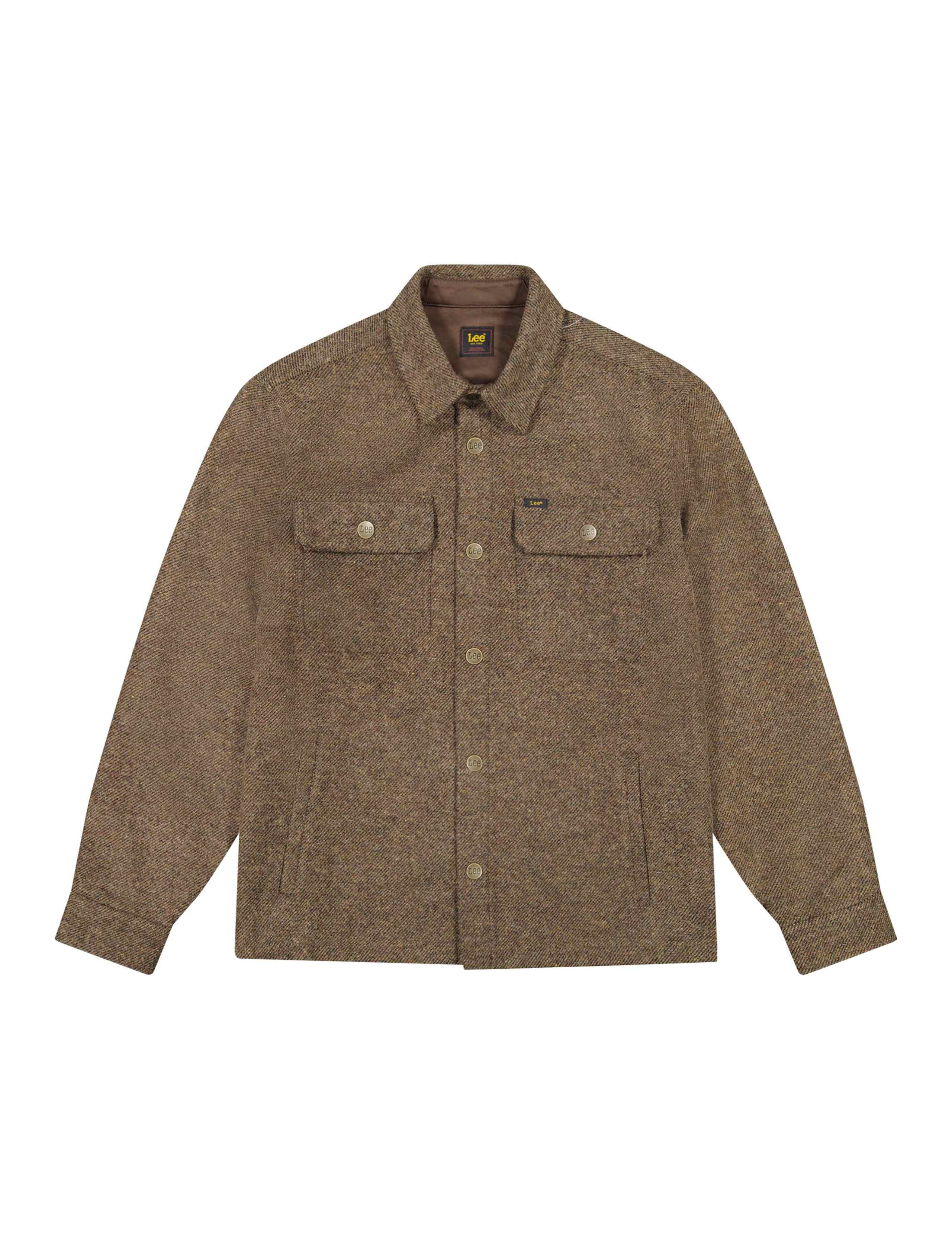 Relaxed Fit Wool Blend Overshirt 2 of 7