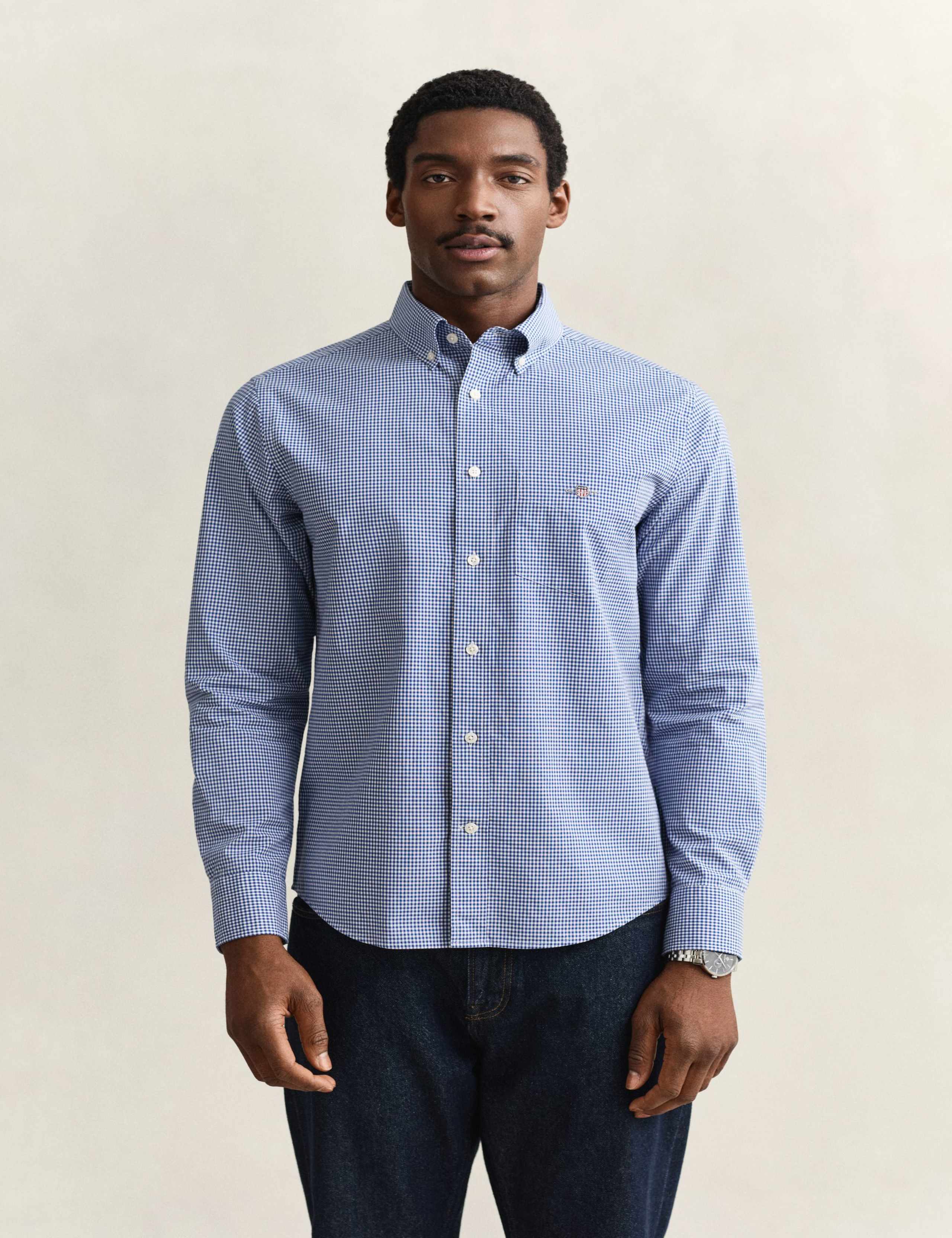Regular Fit Pure Cotton Gingham Shirt 7 of 7