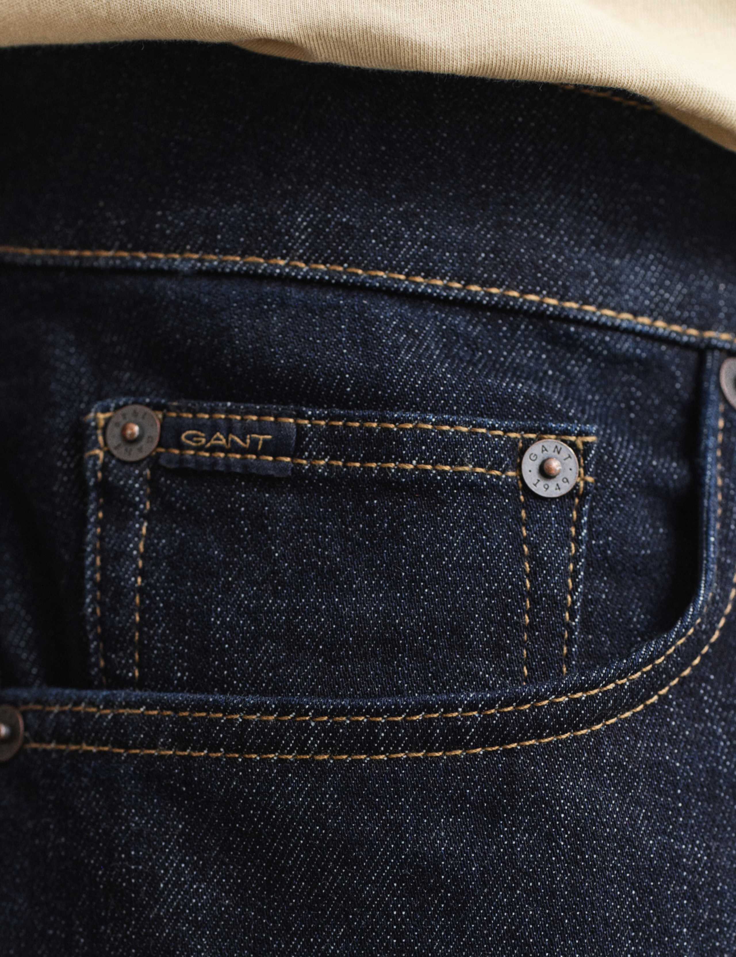 Regular Fit Clean Wash 5 Pocket Jeans 7 of 9