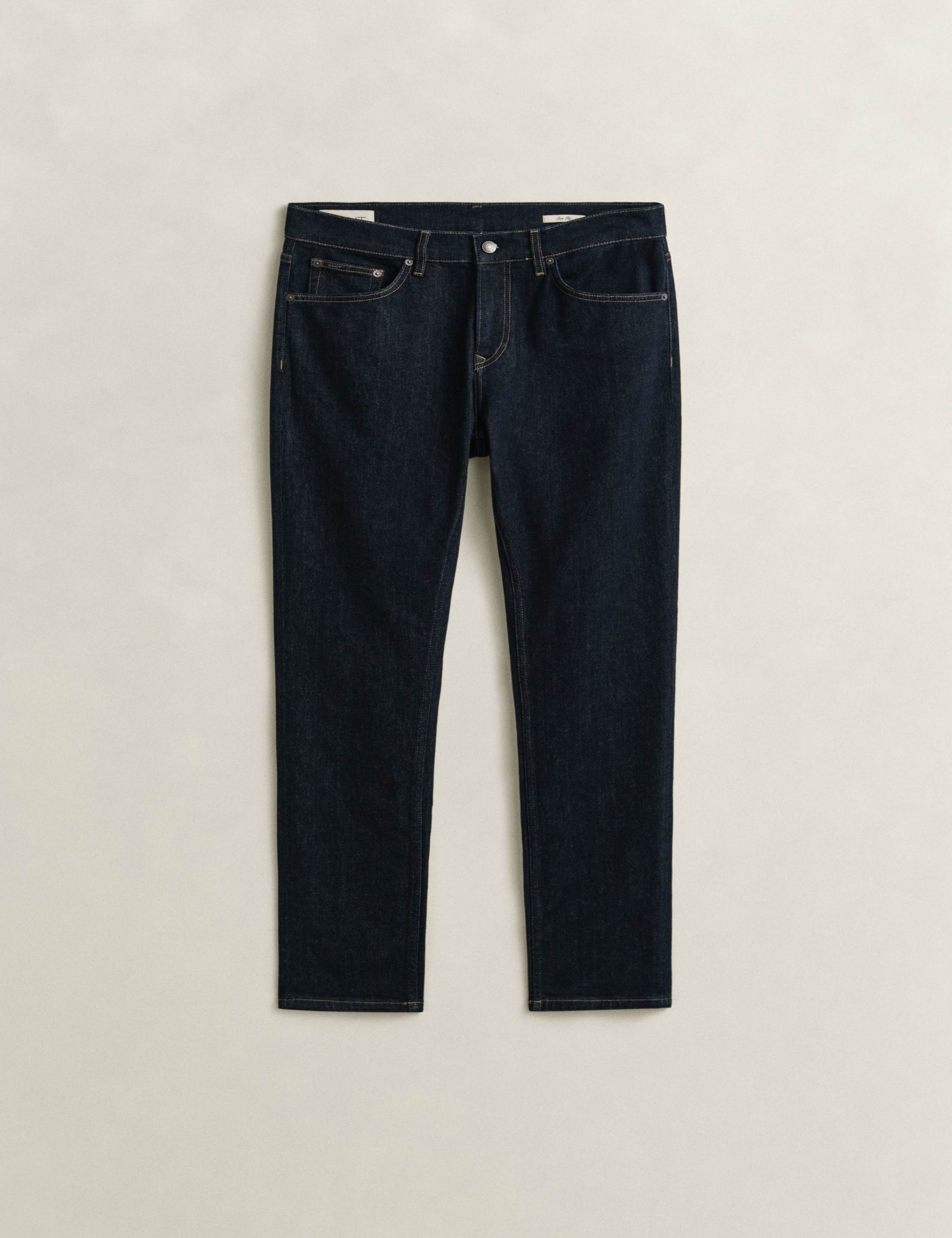 Slim Fit Clean Wash 5 Pocket Jeans 2 of 8