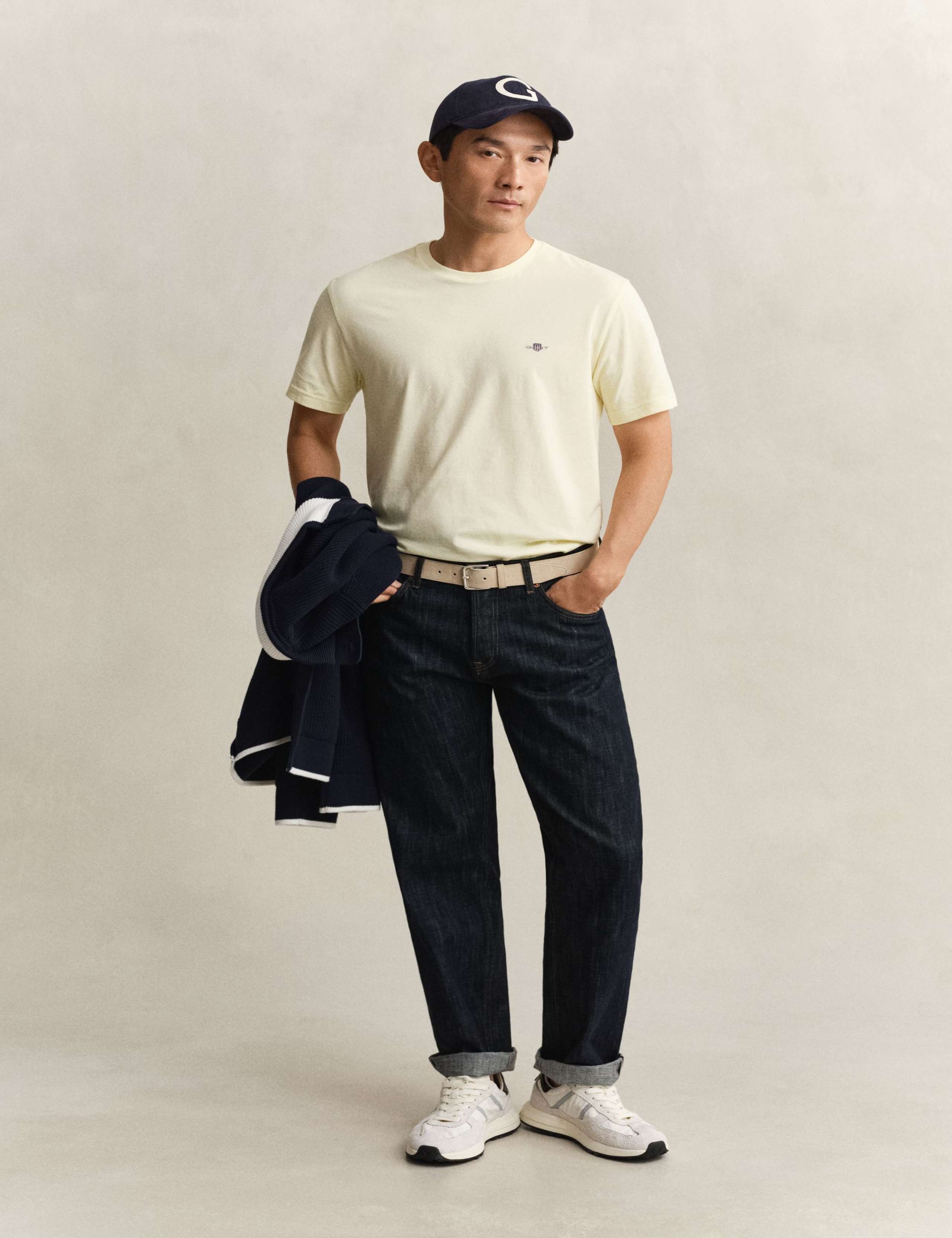 Pure Cotton Shield Logo Crew Neck T-Shirt 3 of 5