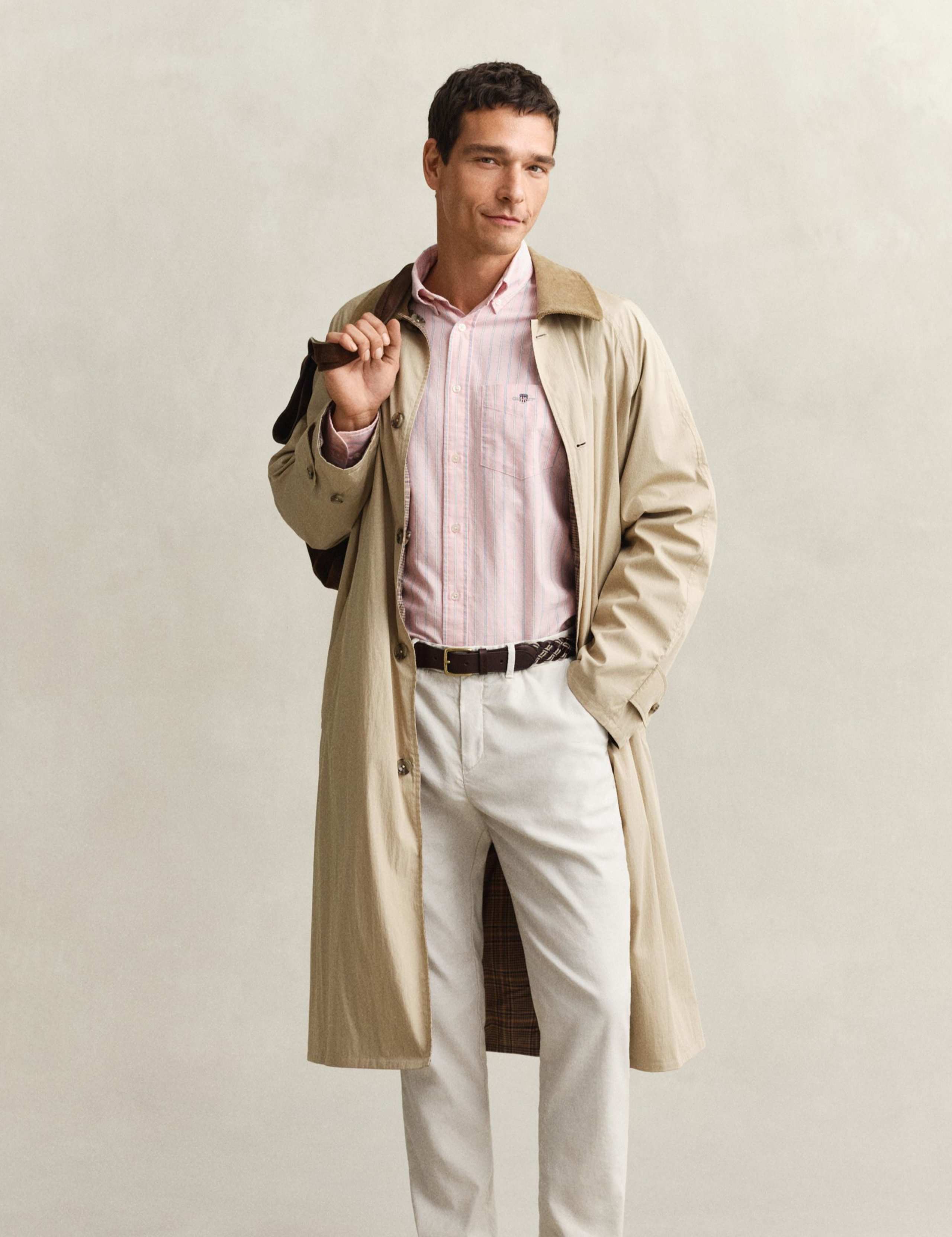 Regular Fit Pure Cotton Striped Oxford Shirt 6 of 6