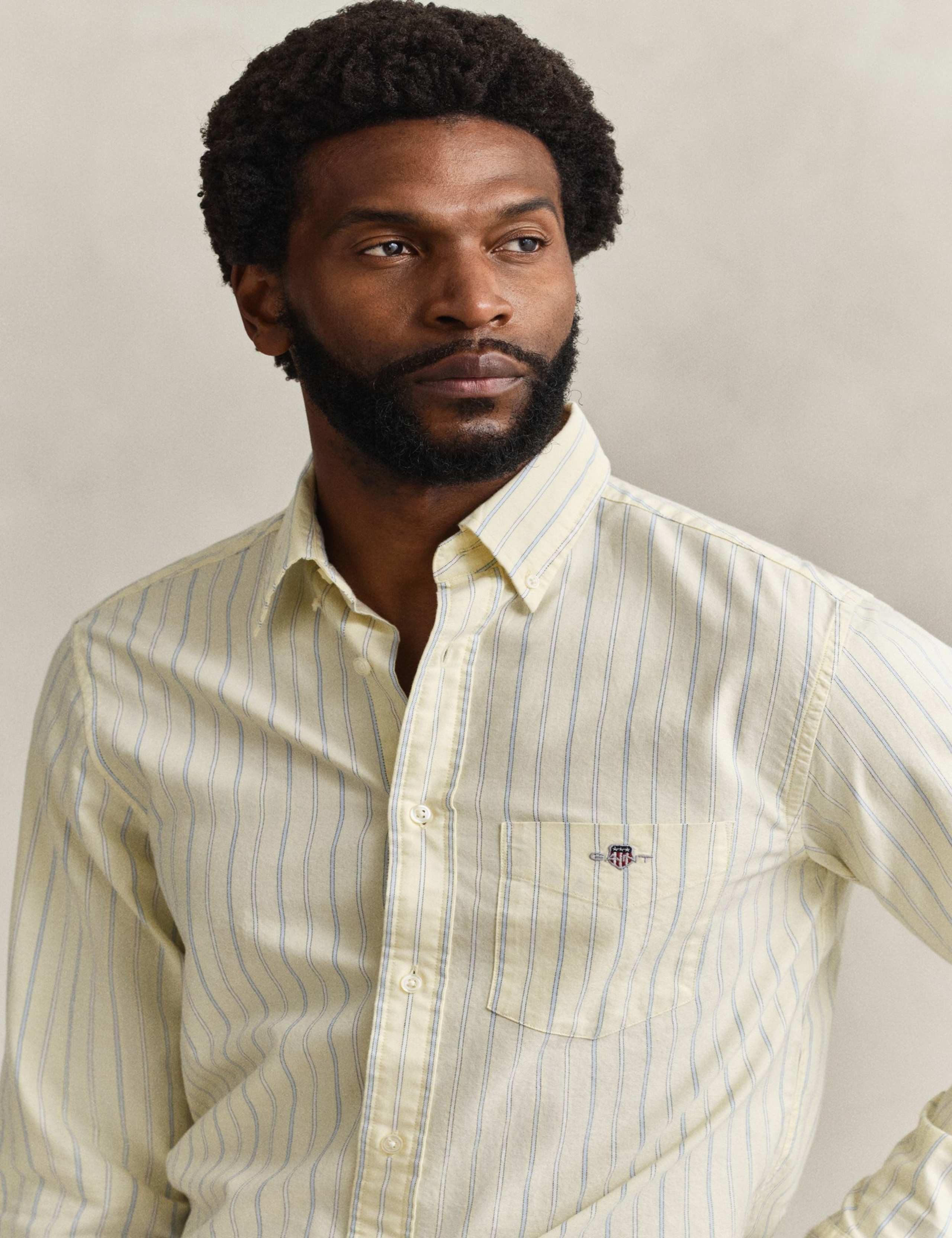 Regular Fit Pure Cotton Striped Oxford Shirt 4 of 7