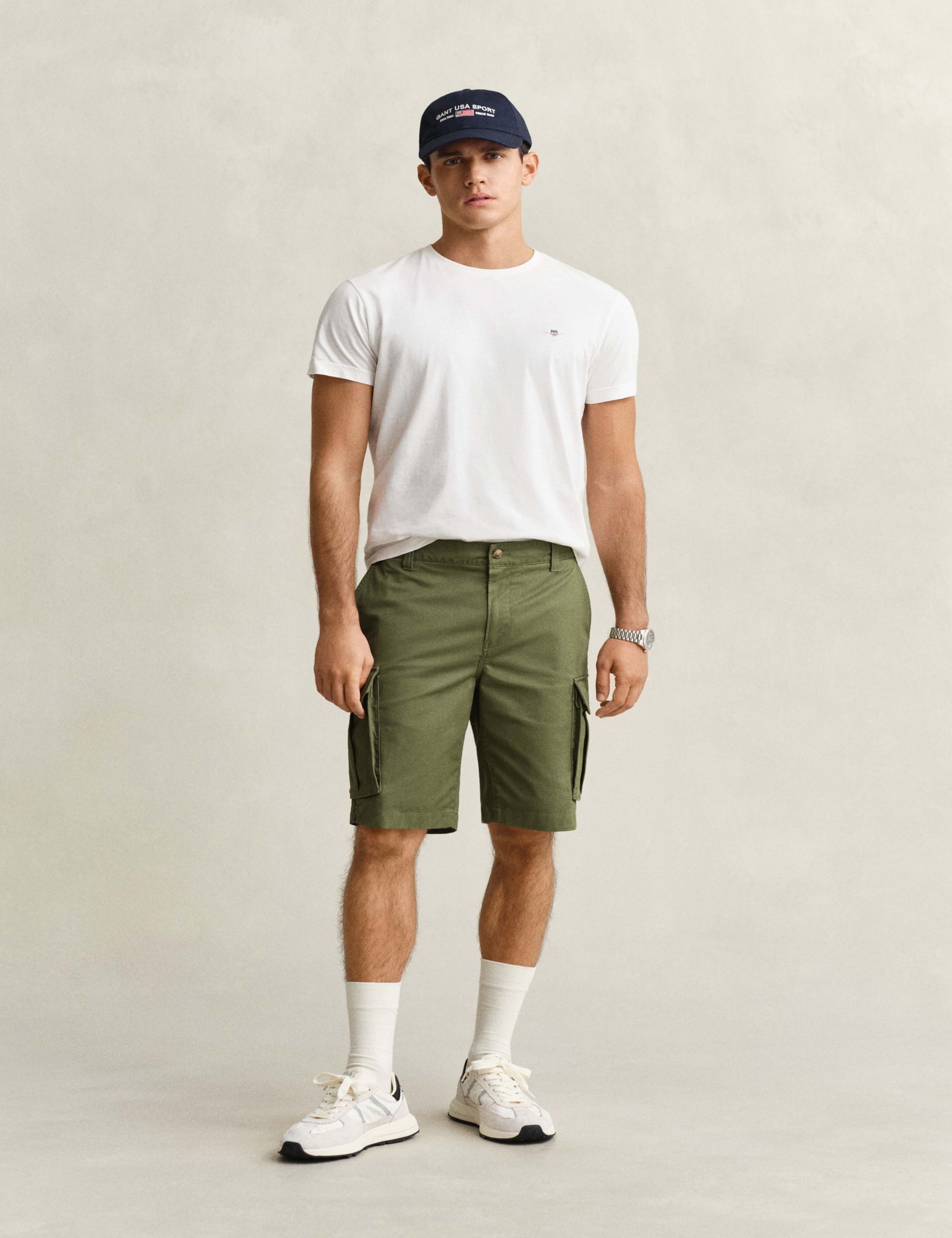 Regular Fit Twill Cargo Shorts 3 of 7
