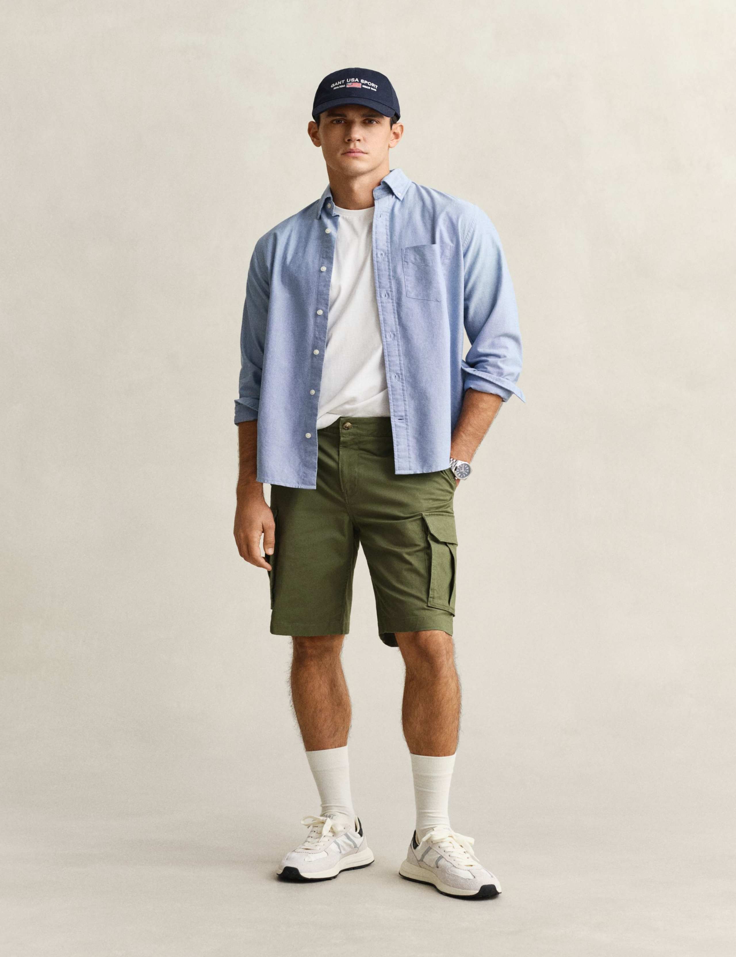Regular Fit Twill Cargo Shorts 7 of 7