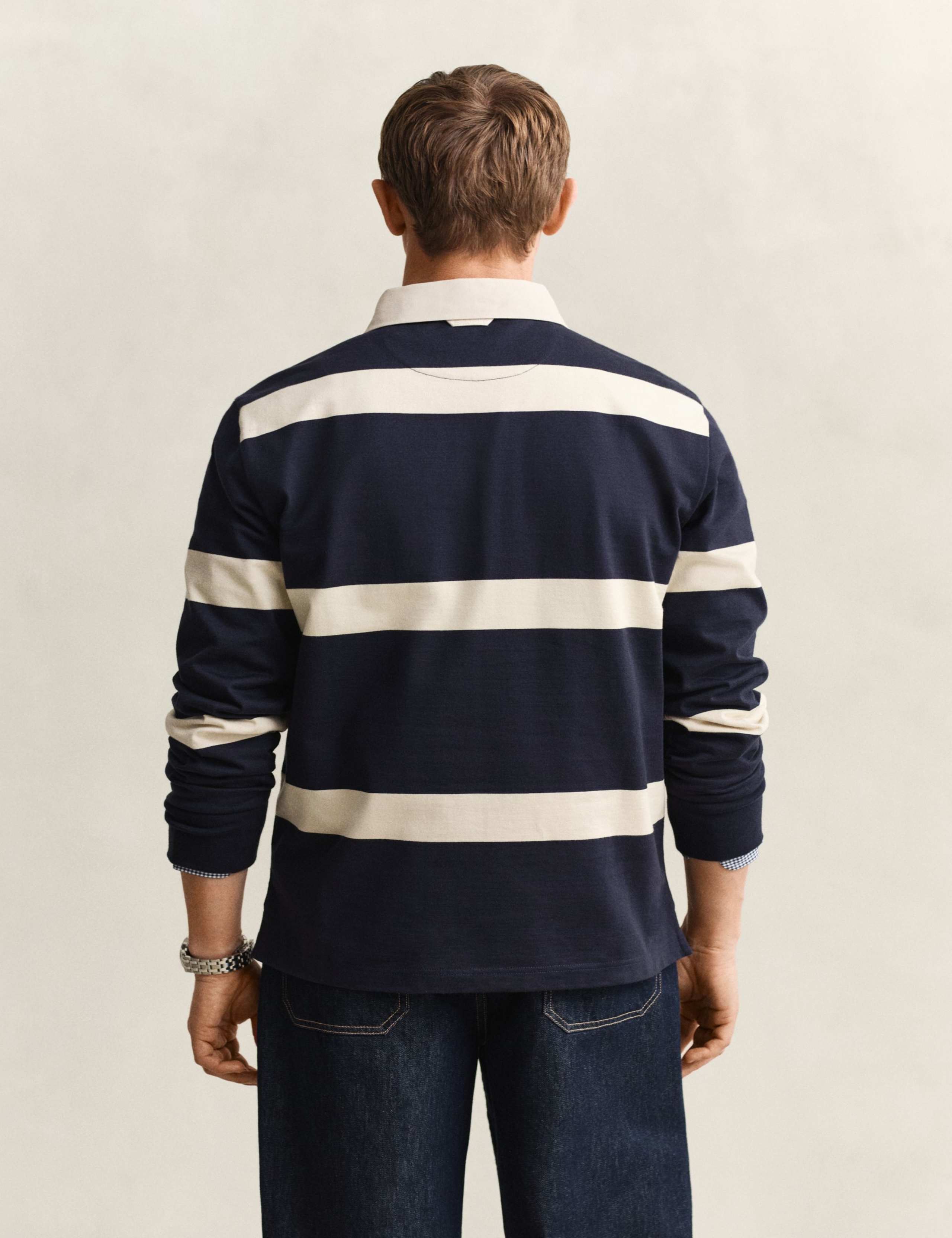 Pure Cotton Striped Rugby Shirt 4 of 5