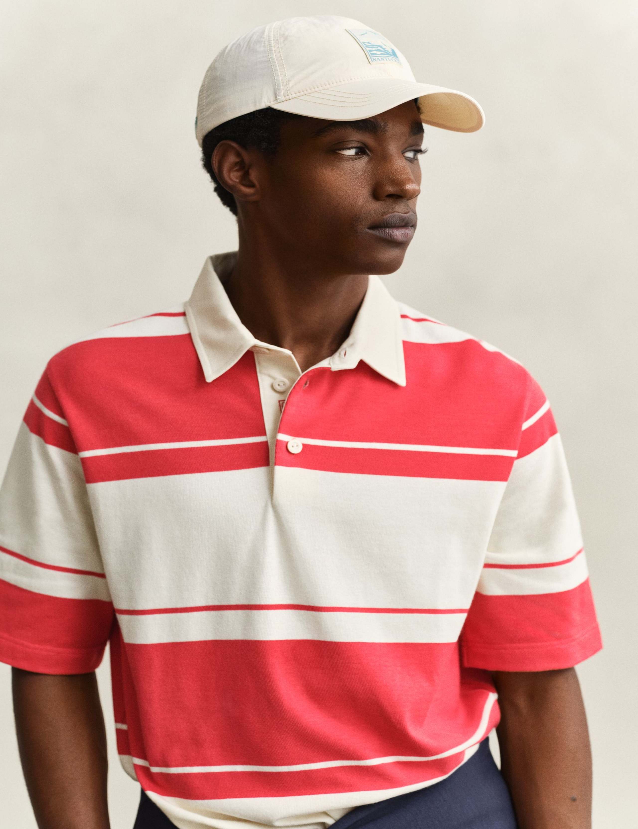 Pure Cotton Striped Short Sleeve Rugby Shirt 3 of 6