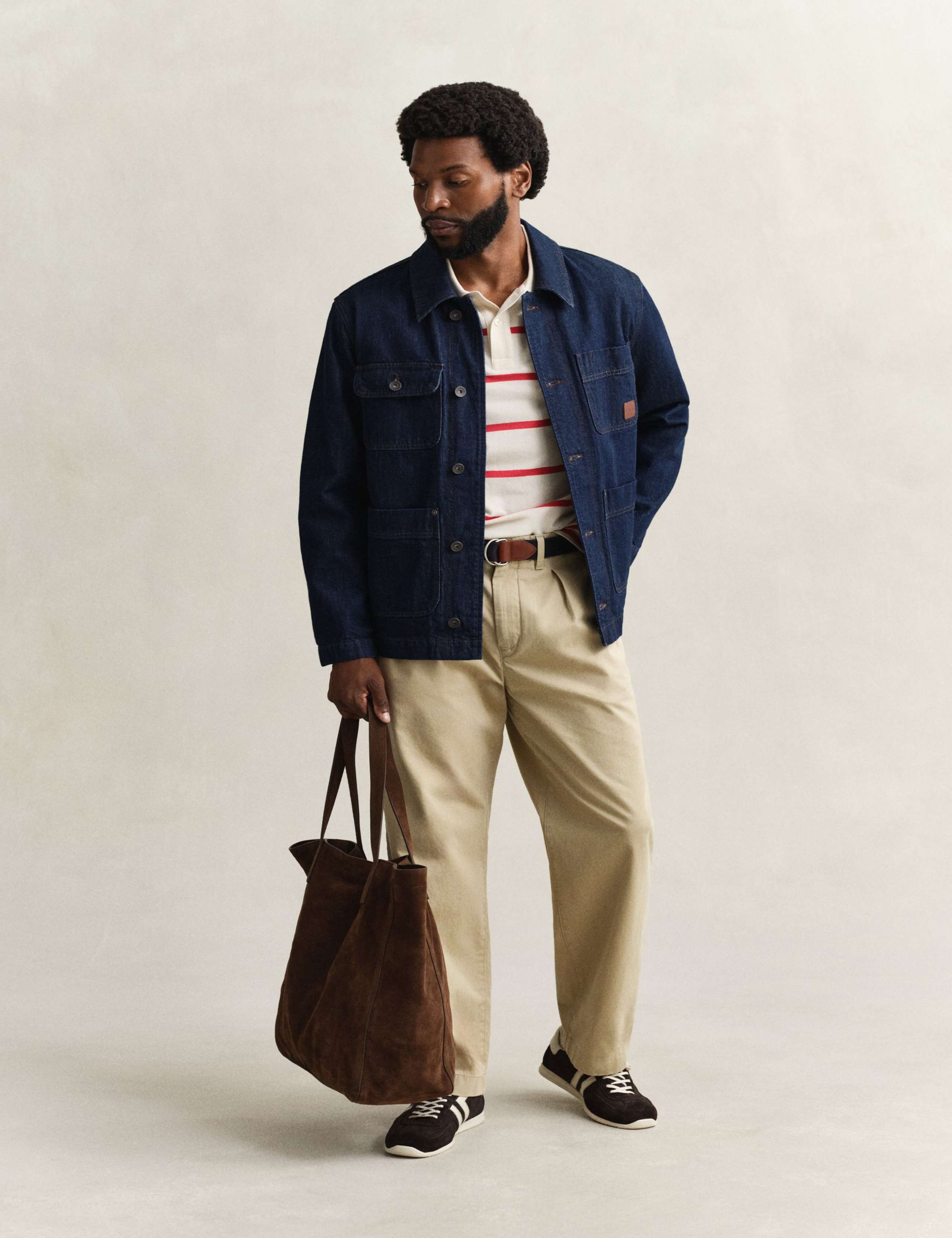 Pure Cotton Striped Polo Shirt 5 of 5