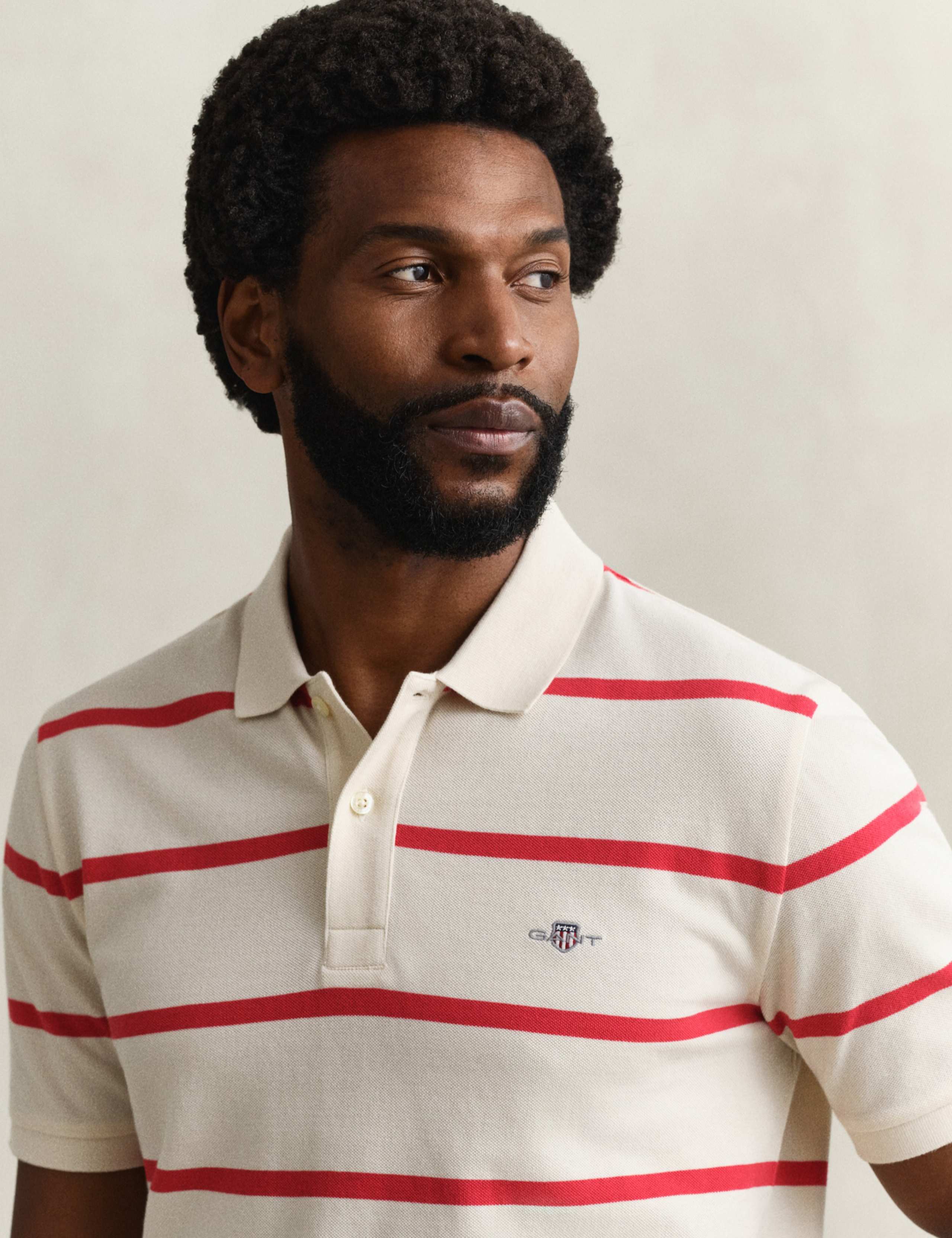 Pure Cotton Striped Polo Shirt 6 of 6