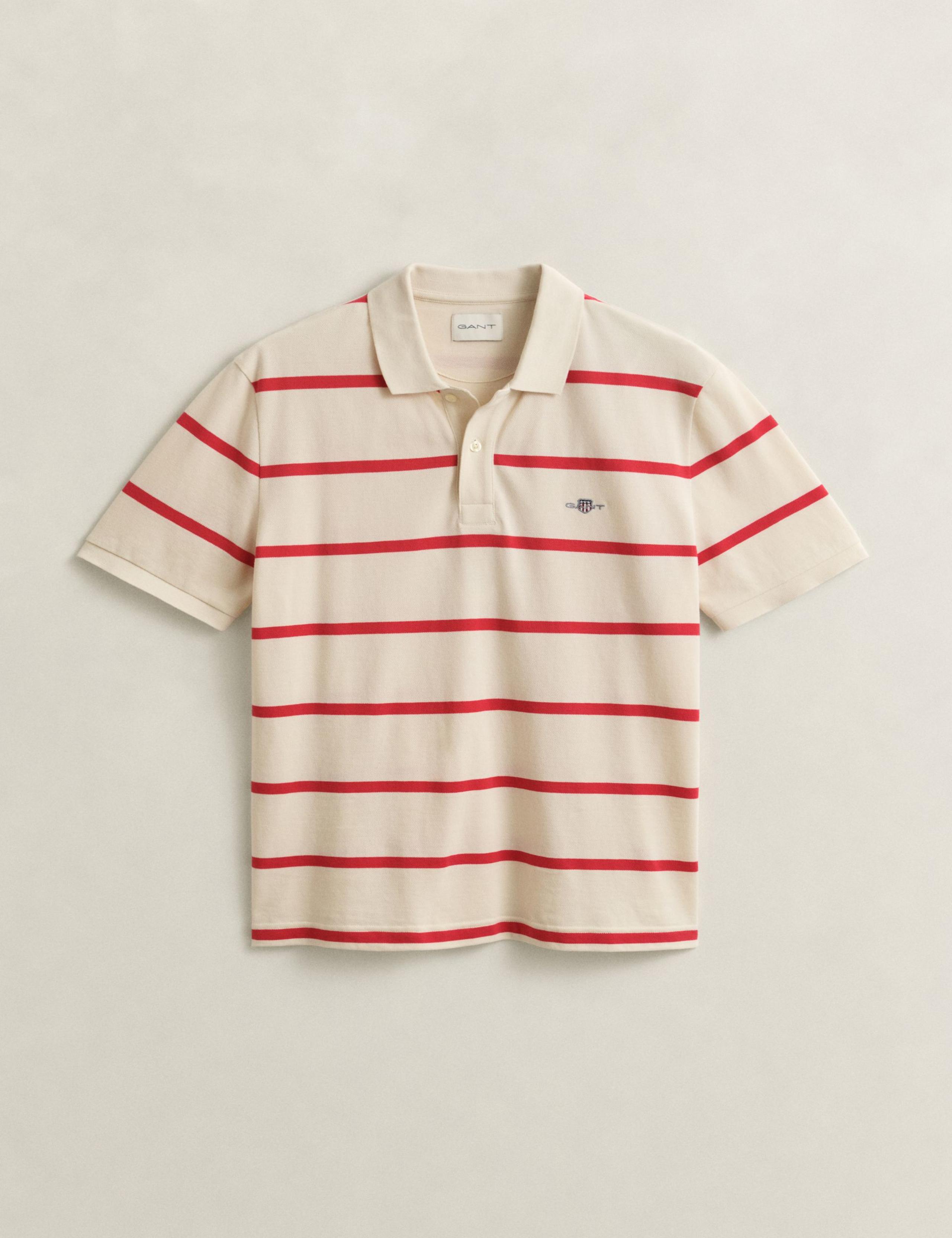 Pure Cotton Striped Polo Shirt 2 of 5