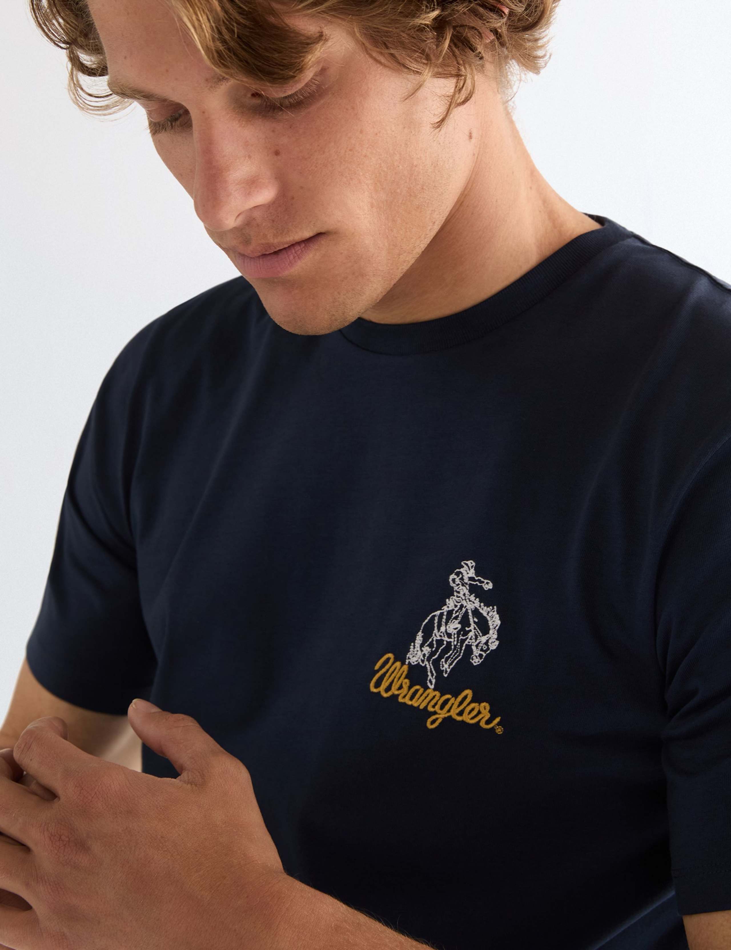 Pure Cotton Embroidered T-Shirt 4 of 7