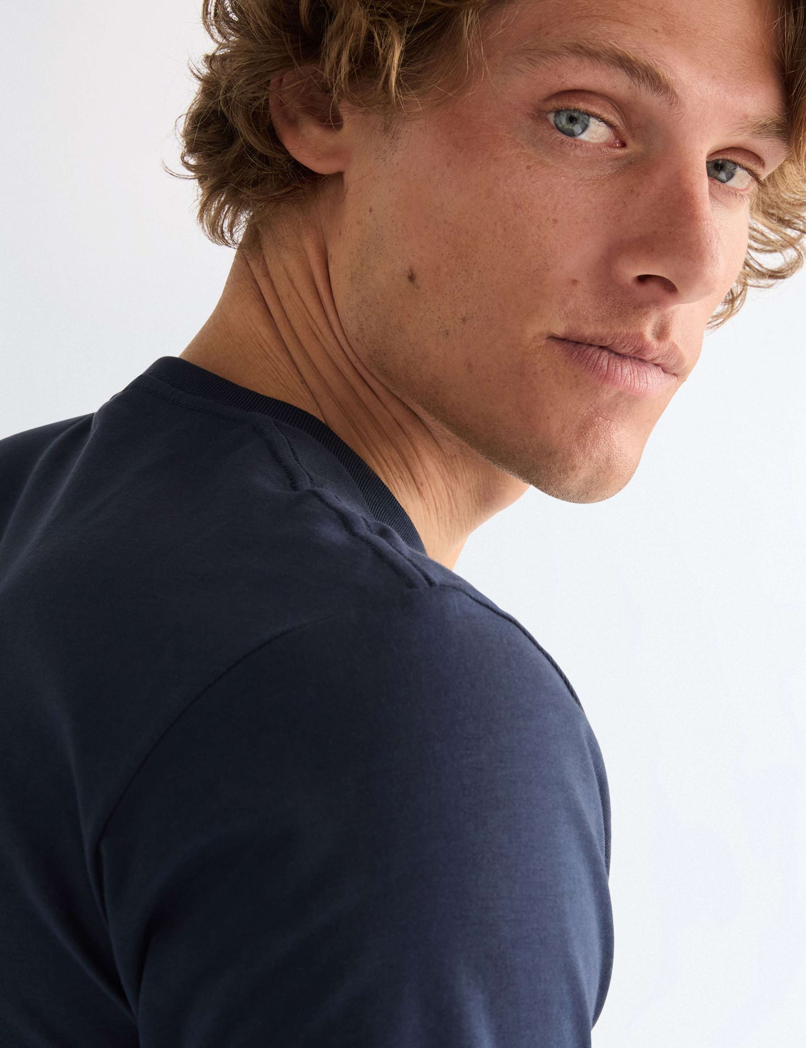 Pure Cotton Embroidered T-Shirt 5 of 7