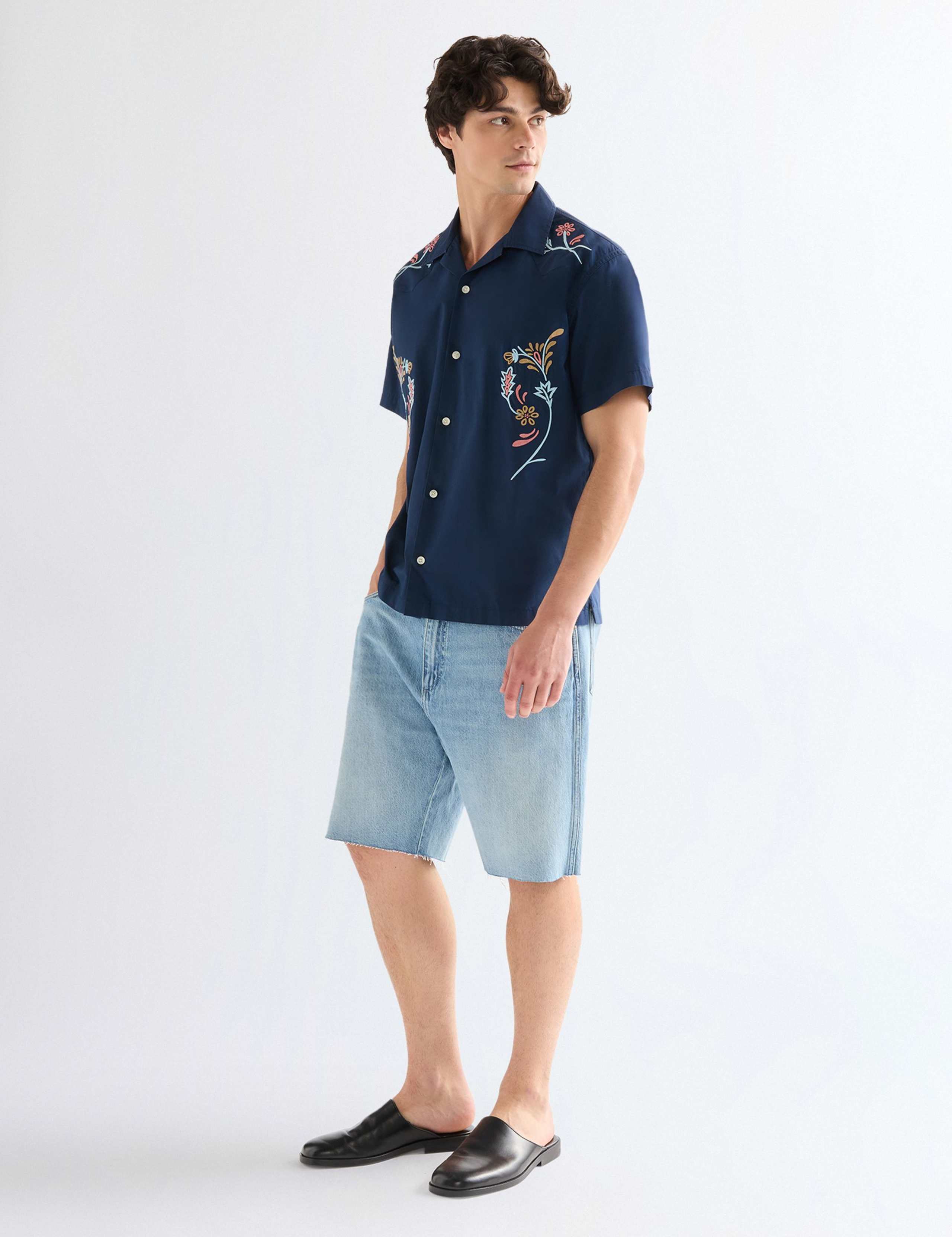 Regular Fit Pure Cotton Floral Short Sleeve Shirt 3 of 7