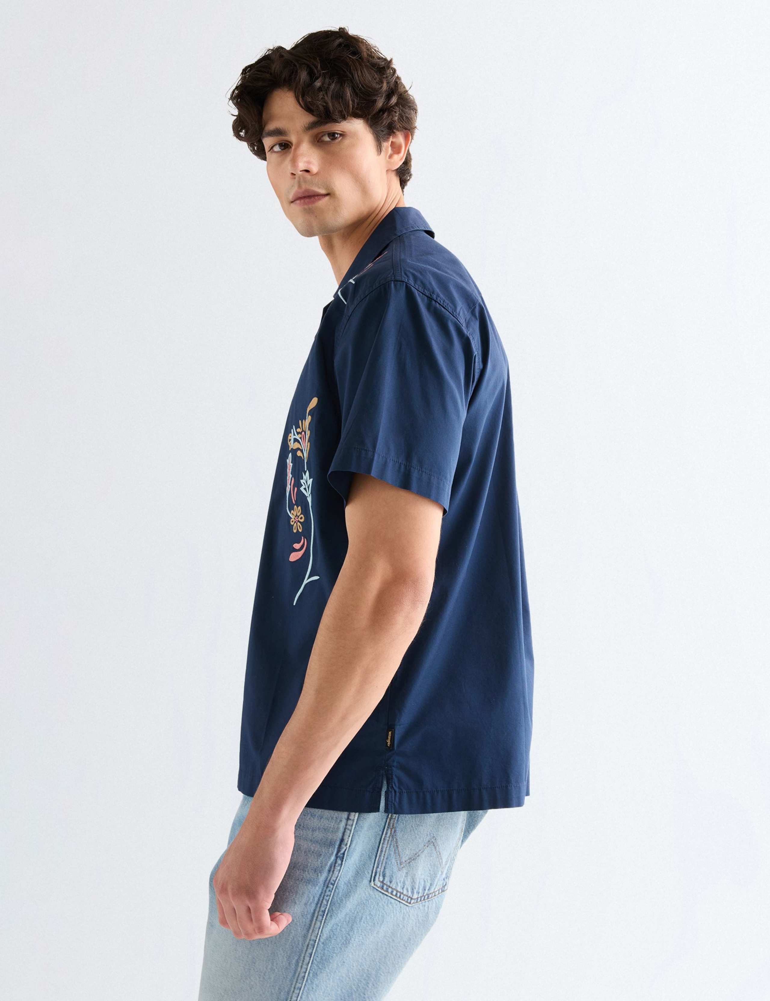 Regular Fit Pure Cotton Floral Short Sleeve Shirt 7 of 7