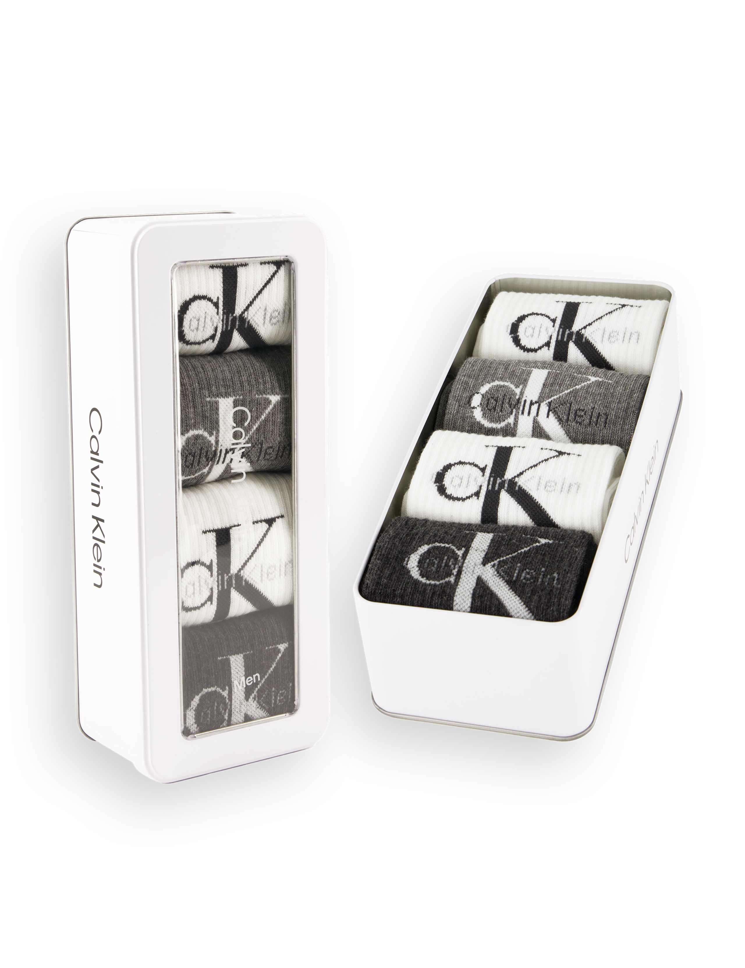 4 Pack Mono Logo Cotton Rich Socks Gift Box 1 of 3