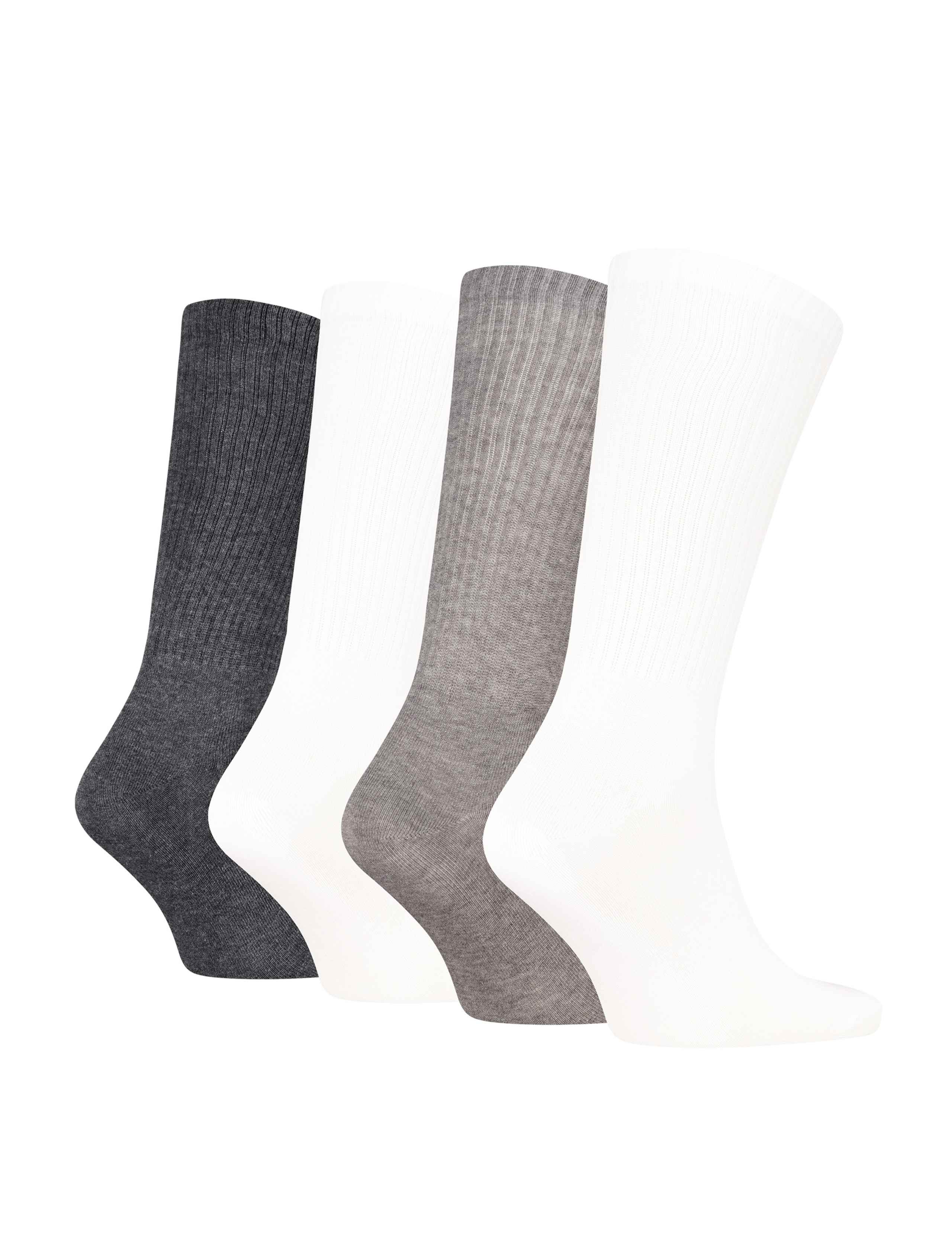 4 Pack Mono Logo Cotton Rich Socks Gift Box 3 of 3