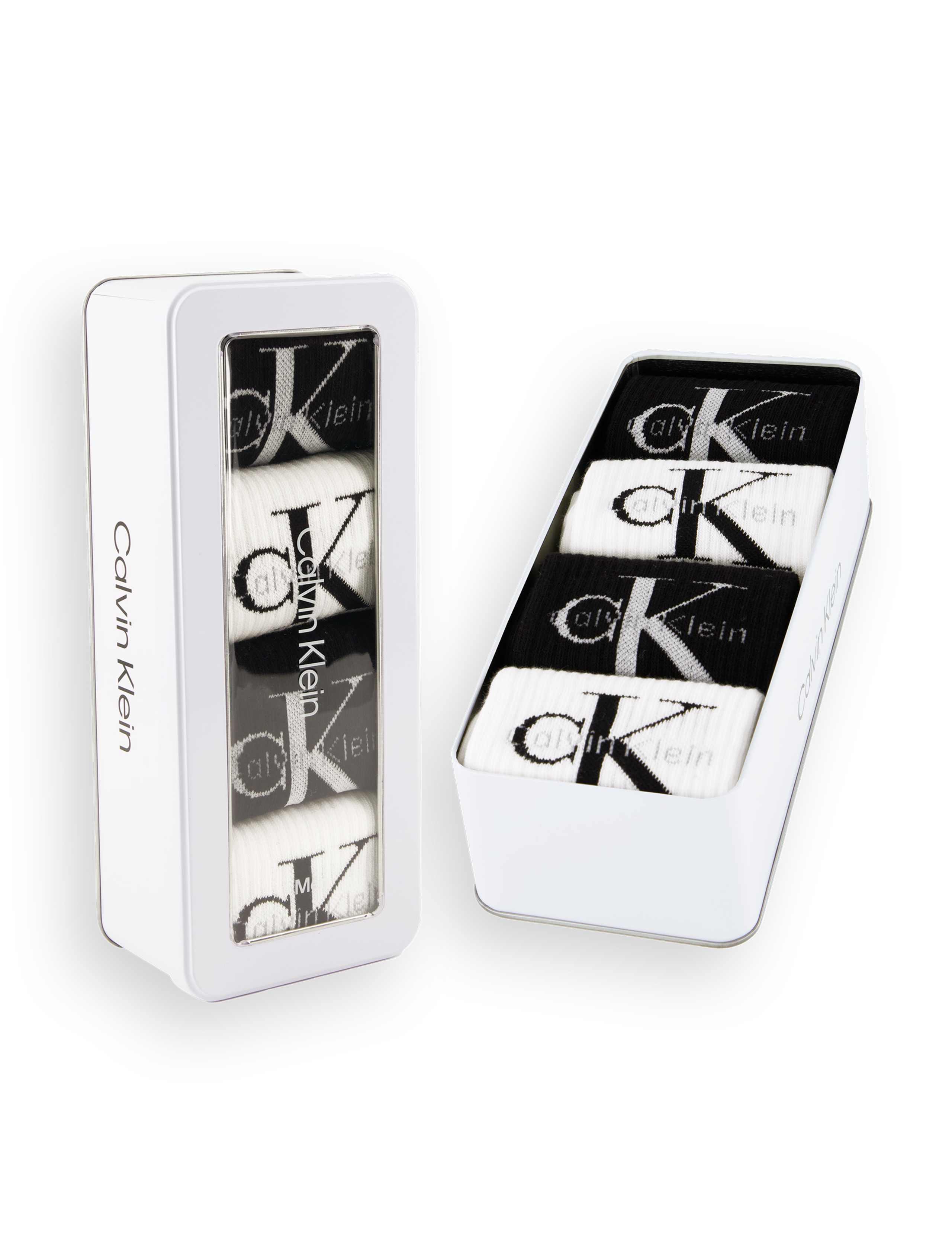 4 Pack Mono Logo Cotton Rich Socks Gift Box 1 of 3