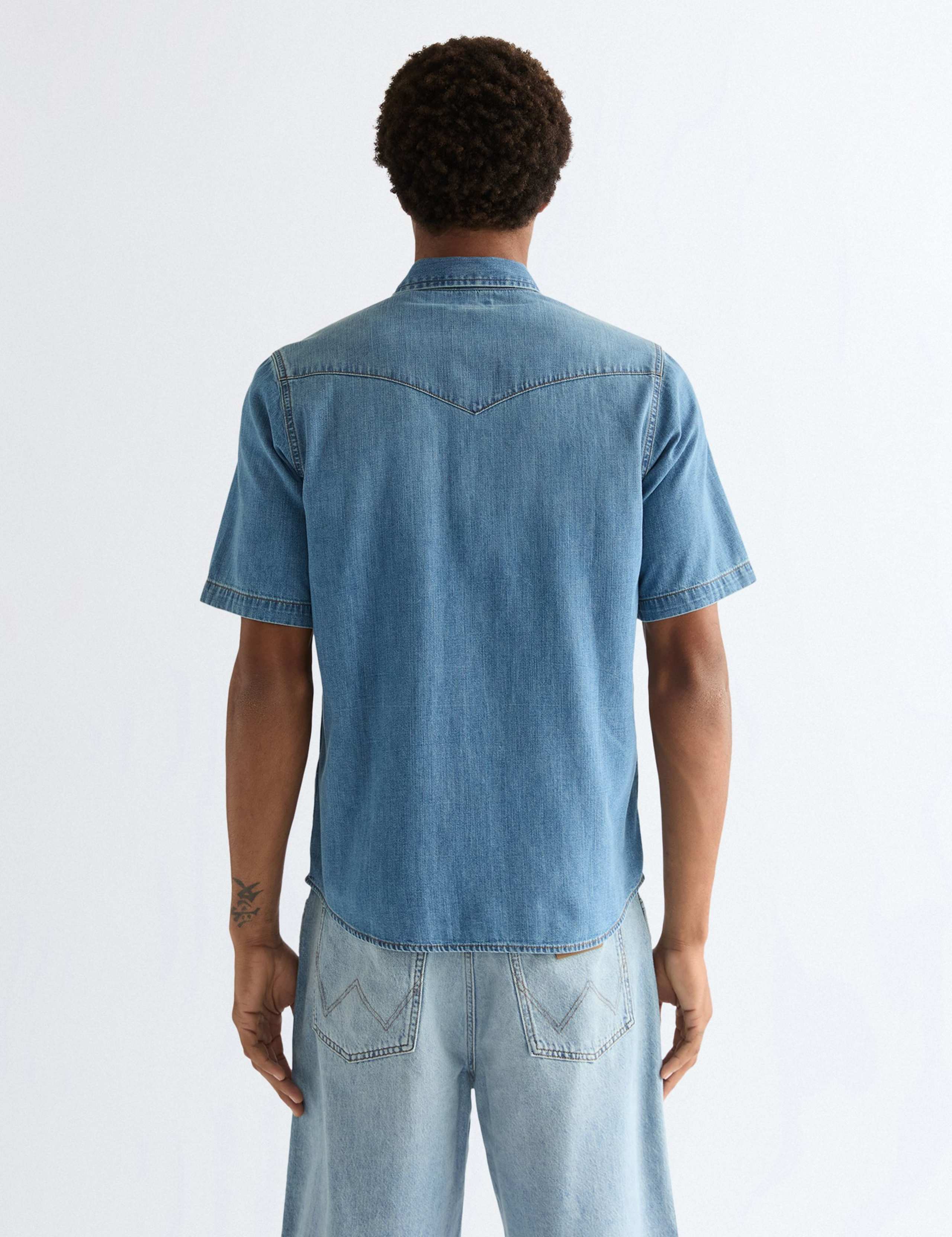 Western Short Sleeve Denim Shirt 6 of 6