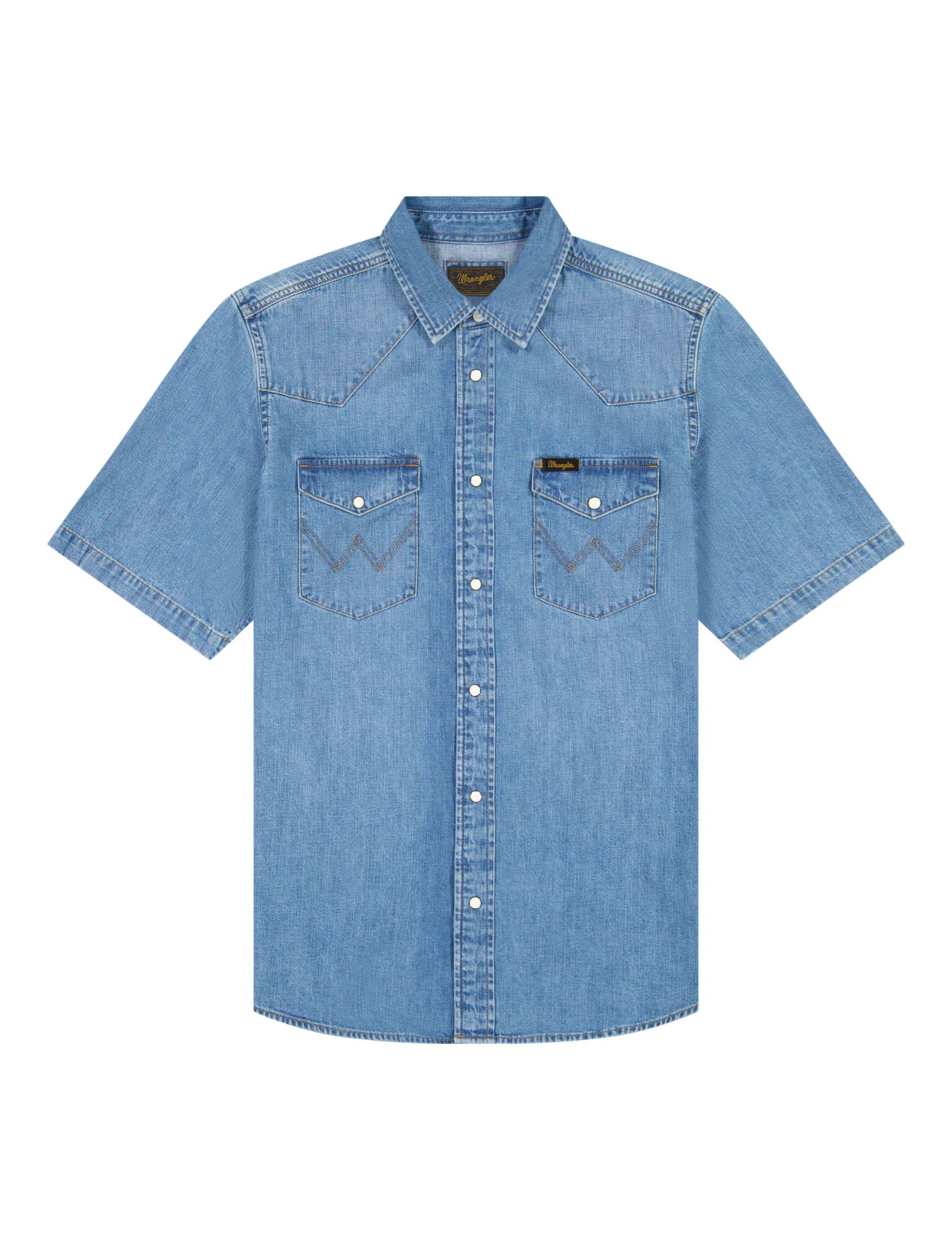Western Short Sleeve Denim Shirt 2 of 6