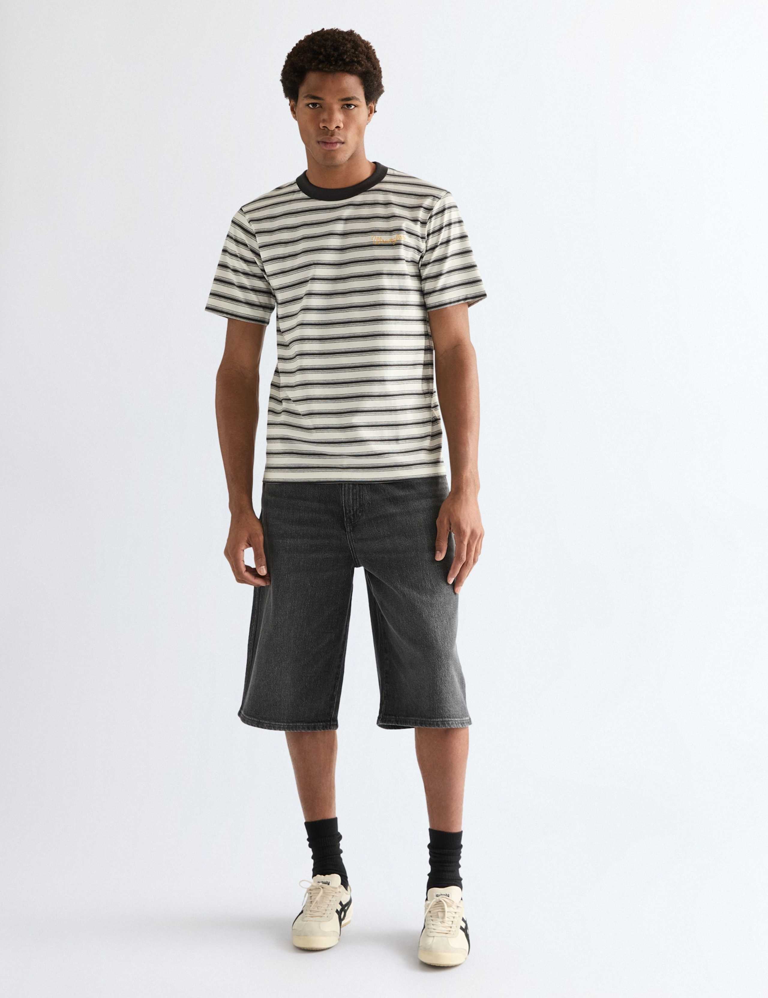Pure Cotton Striped Crew Neck T-Shirt 3 of 6