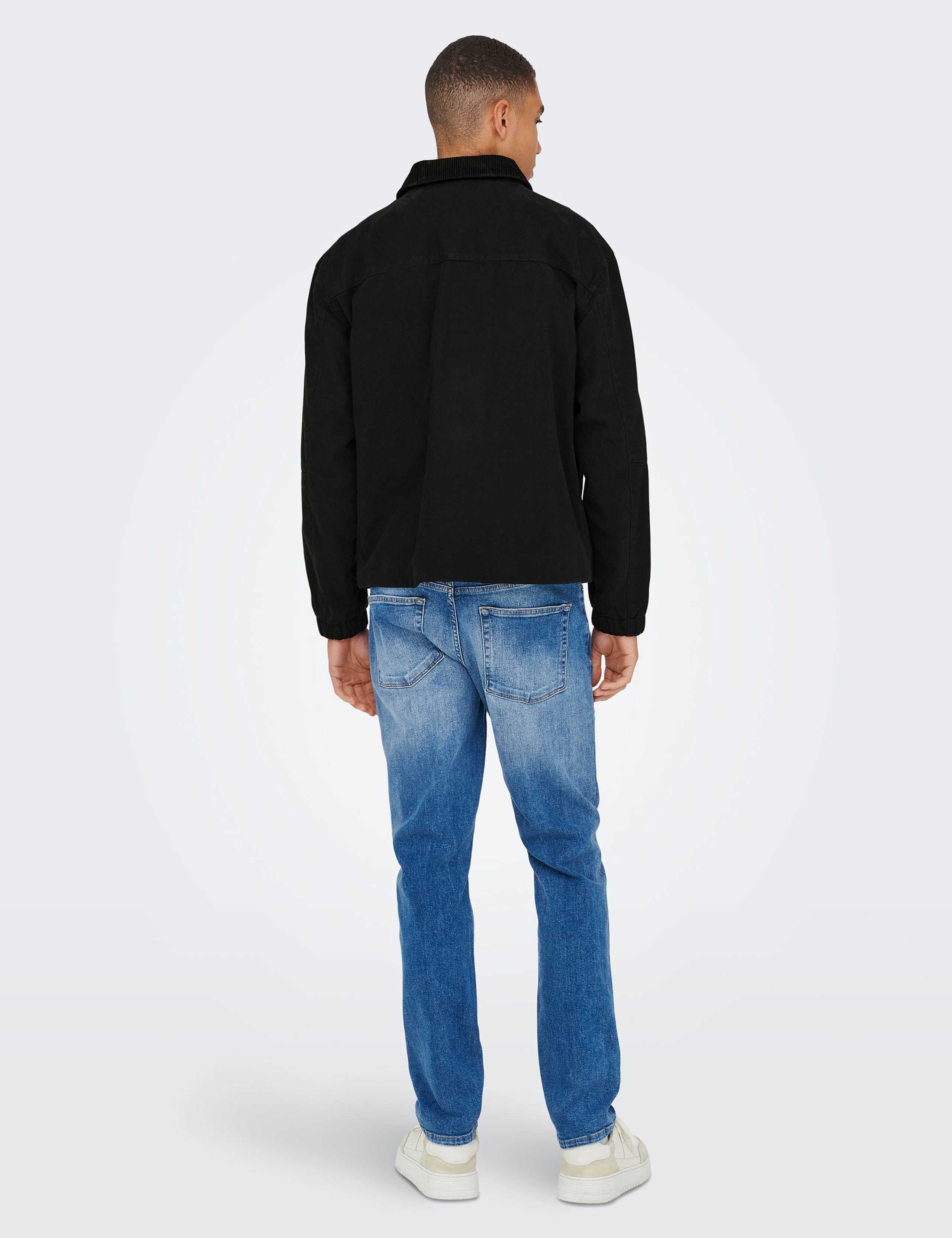 Pure Cotton Corduroy Collar Harrington Jacket 4 of 5