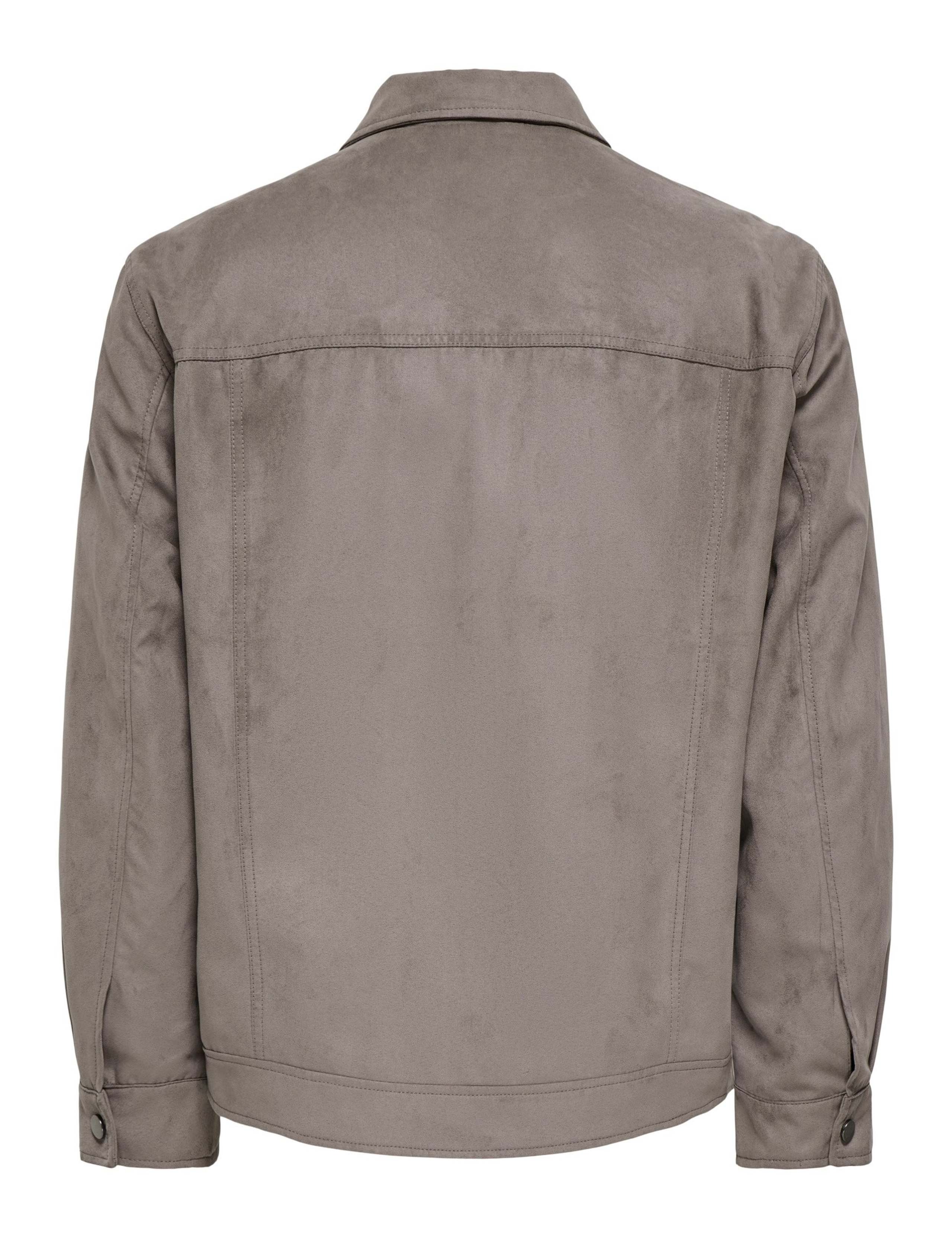 Faux Suede Trucker Jacket 2 of 2