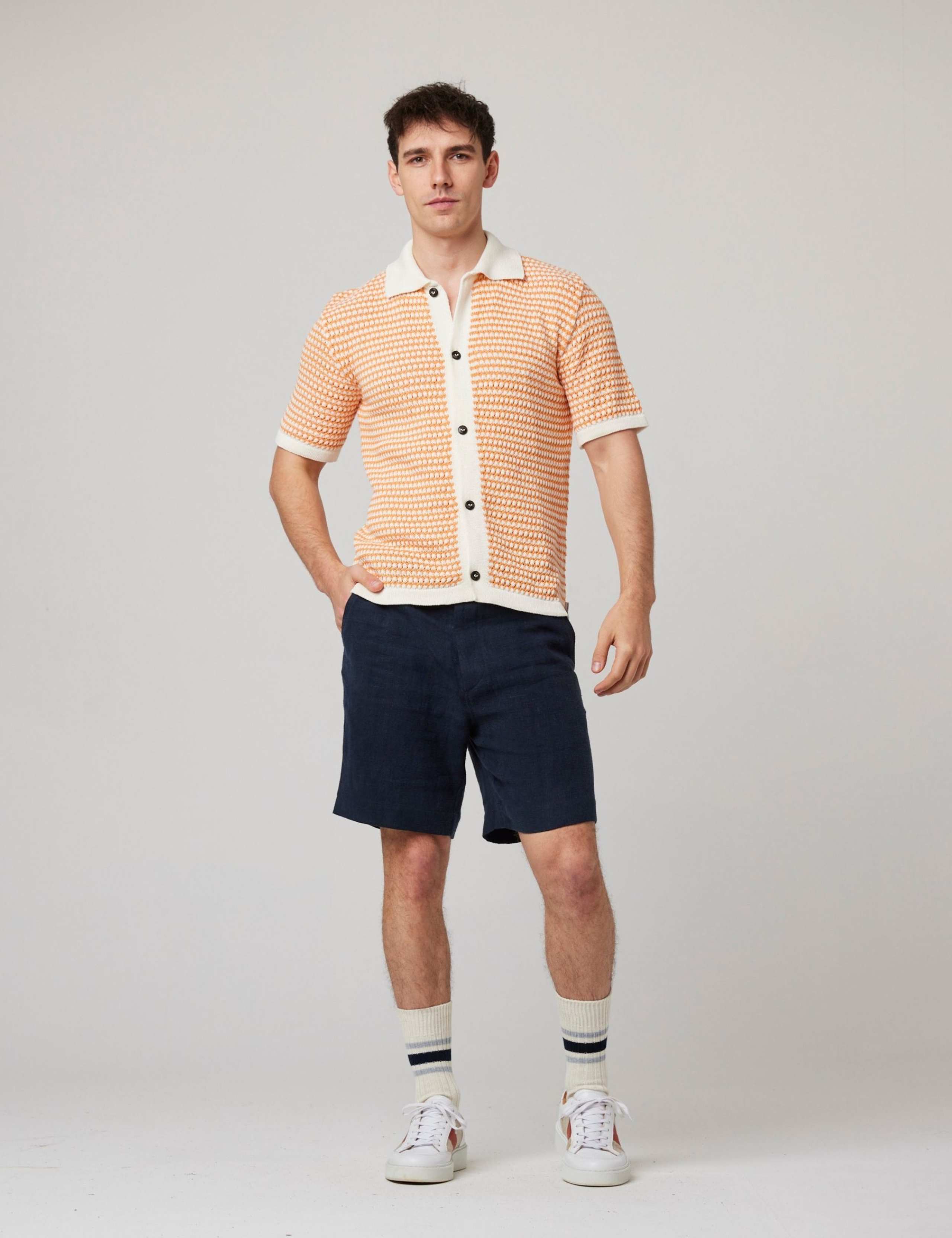 Pure Cotton Striped Knitted Shirt 2 of 6