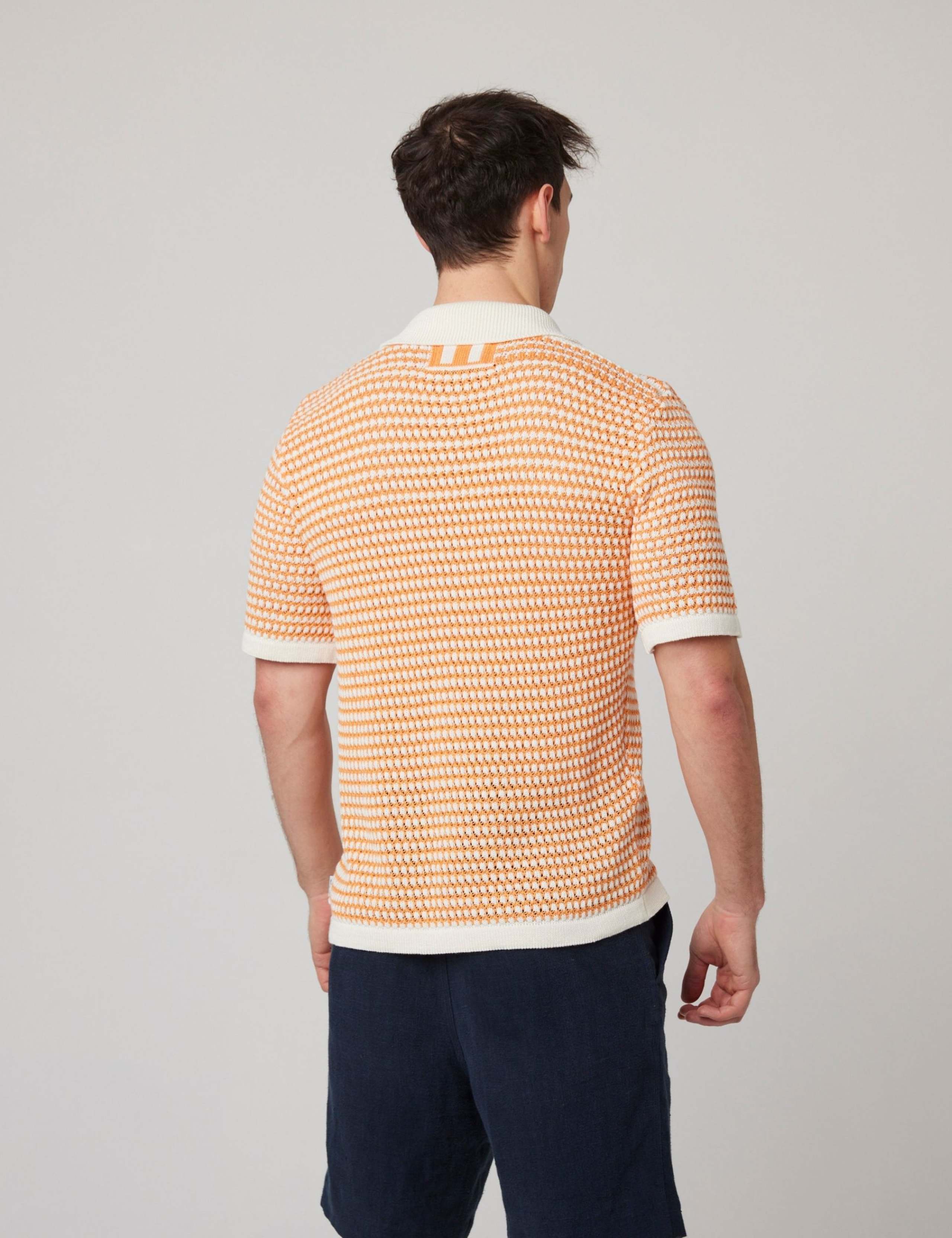 Pure Cotton Striped Knitted Shirt 5 of 6