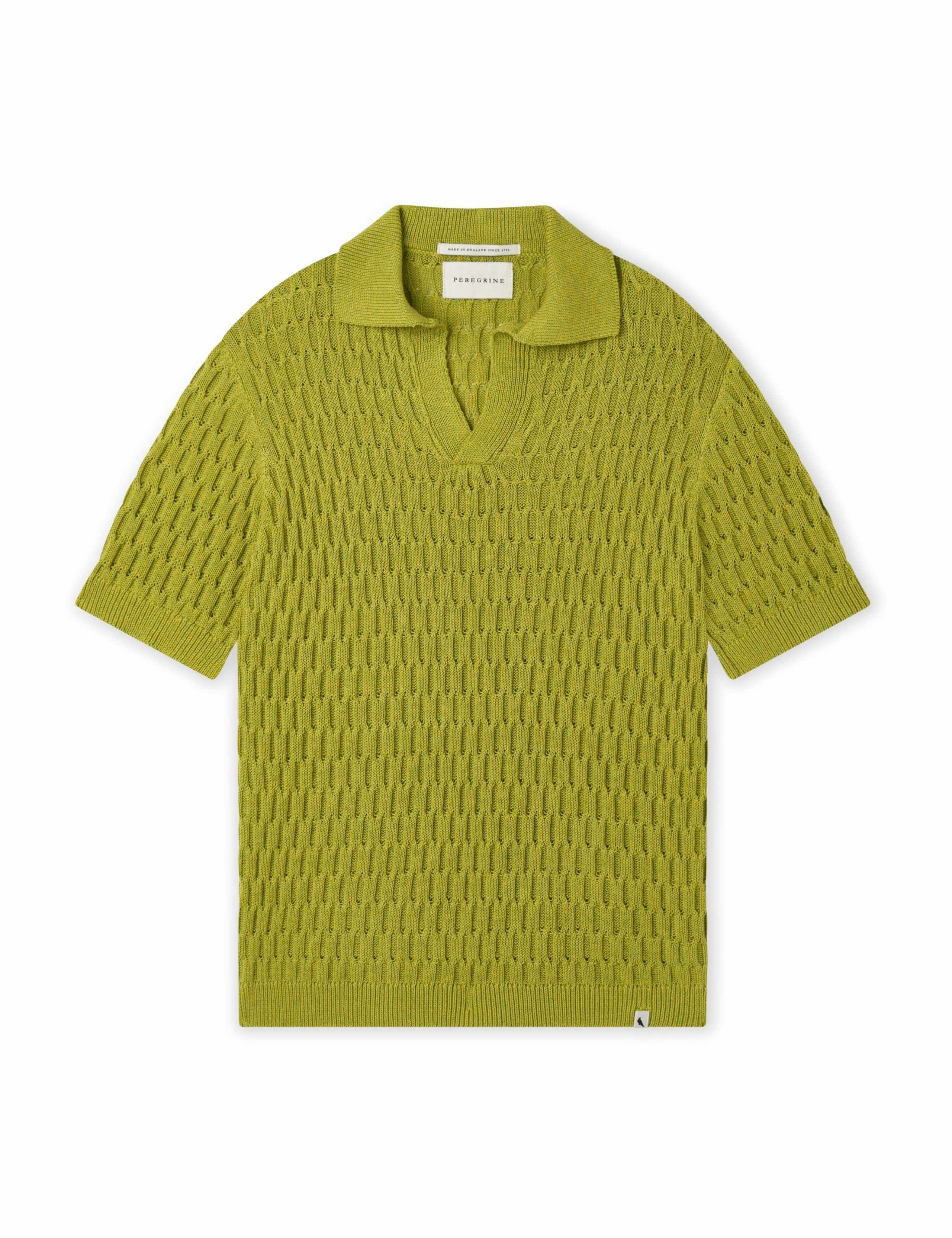 Pure Cotton Textured Knitted Polo Shirt 6 of 6