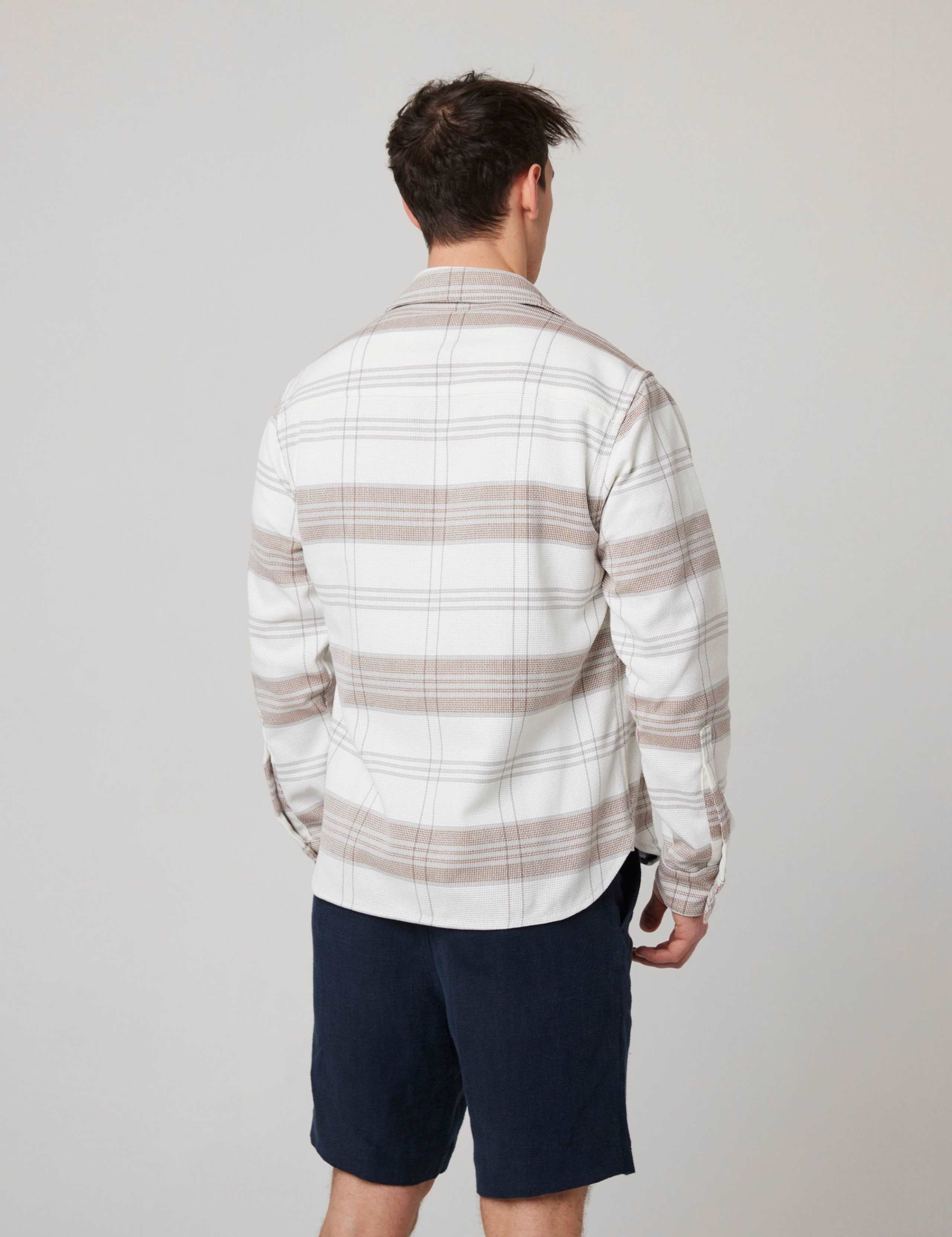 Relaxed Fit Pure Cotton Checked Overshirt 5 of 6