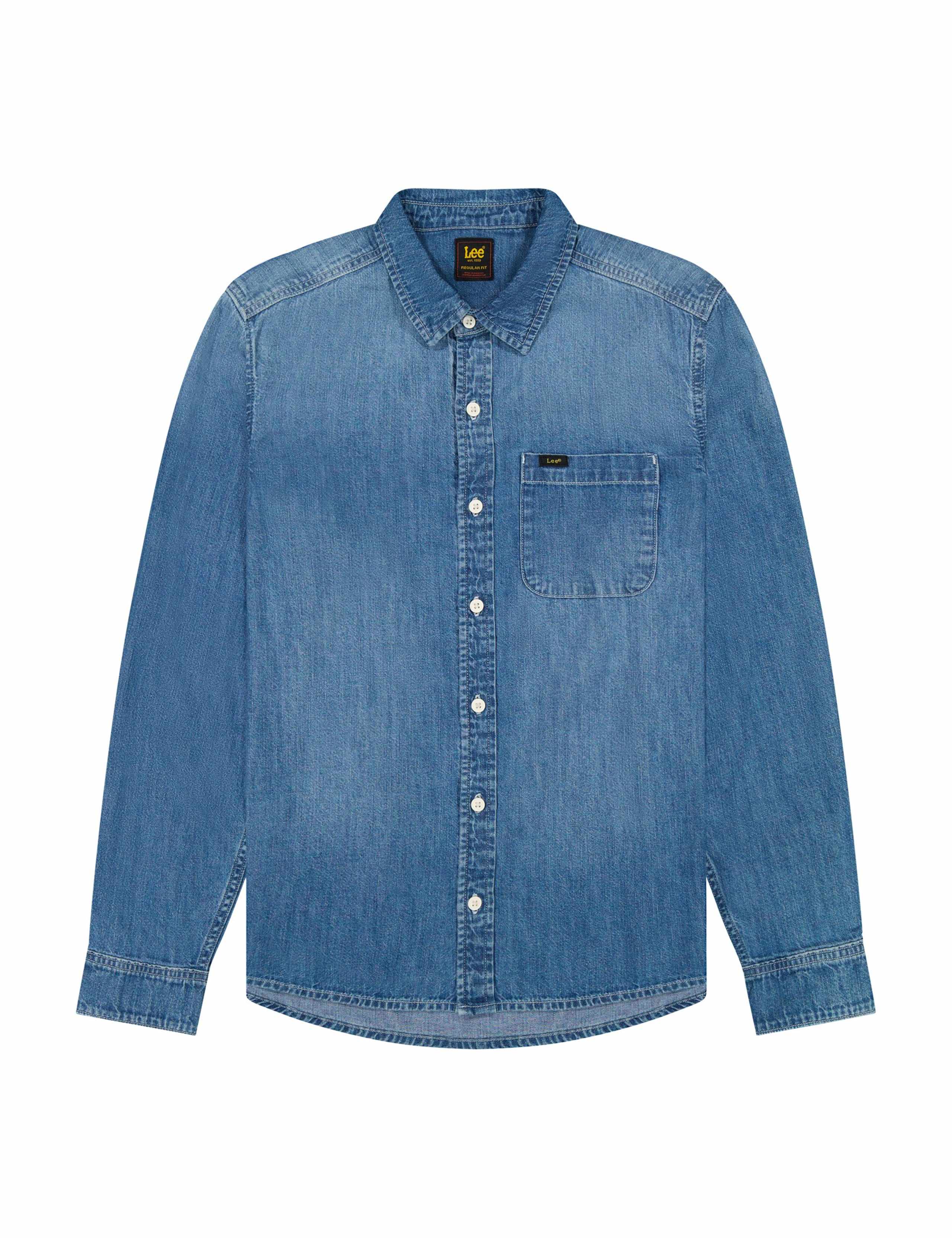 Leesure Regular Fit Pure Cotton Denim Shirt 2 of 6