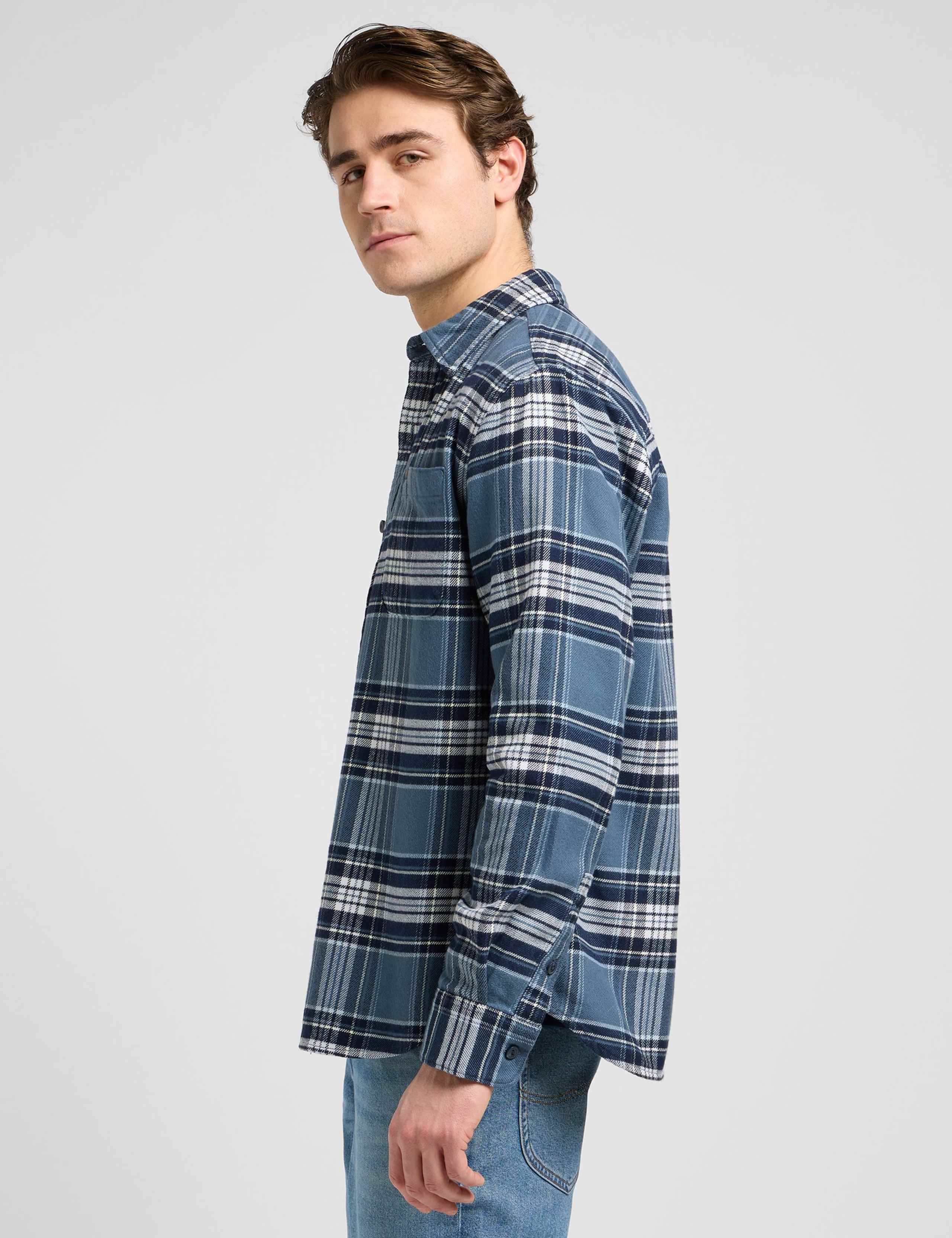 Mercantile Relaxed Pure Cotton Check Shirt 5 of 6