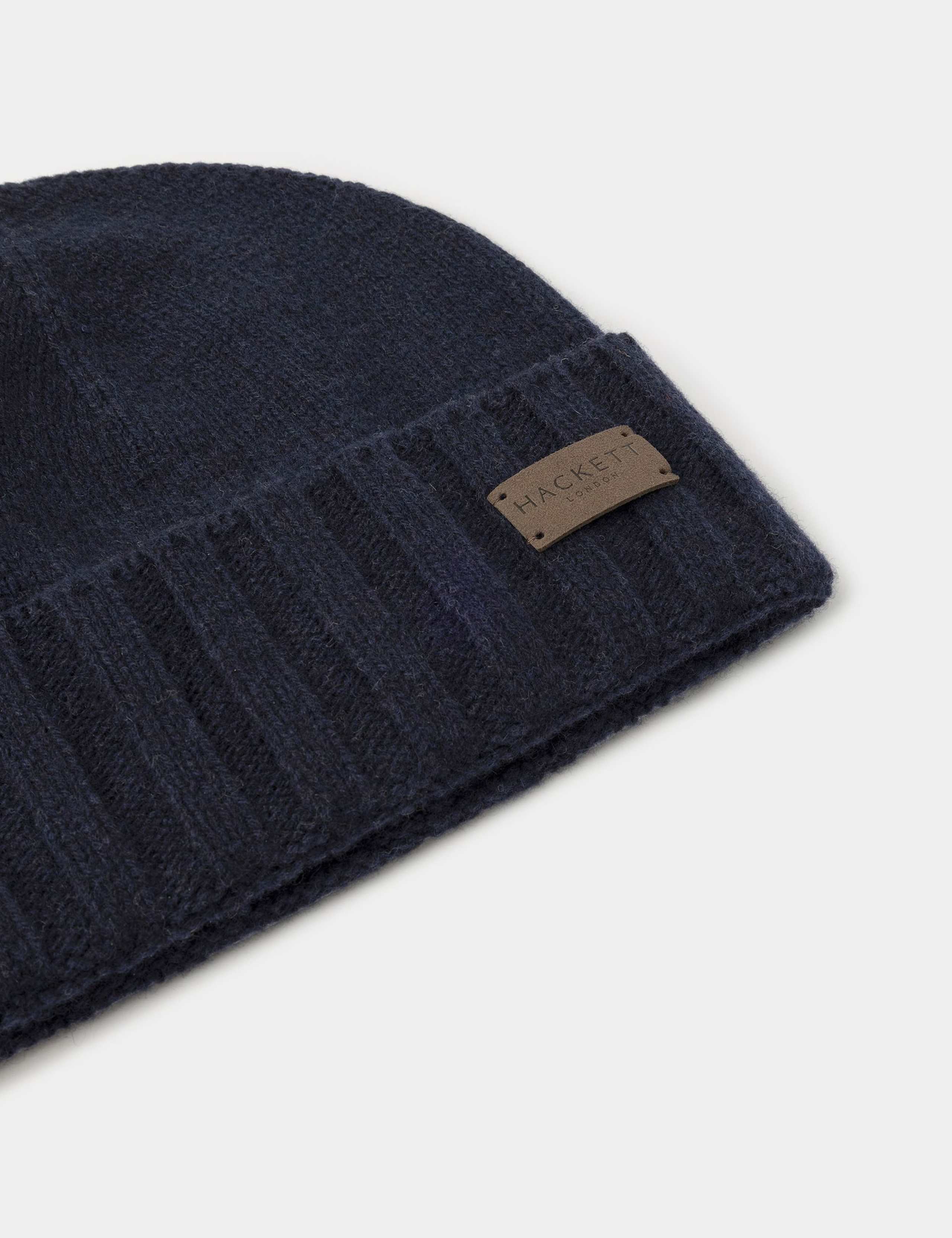 Wool Rich Beanie Hat with Cashmere 2 of 2