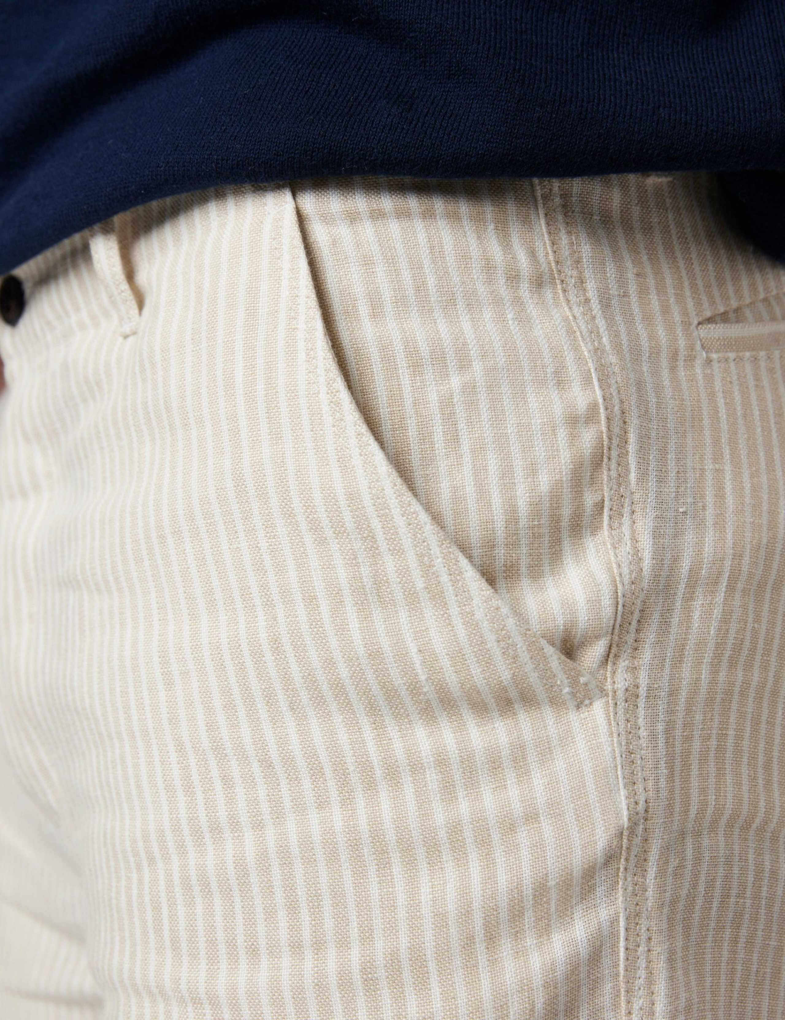 Pure Linen Striped Shorts 2 of 6