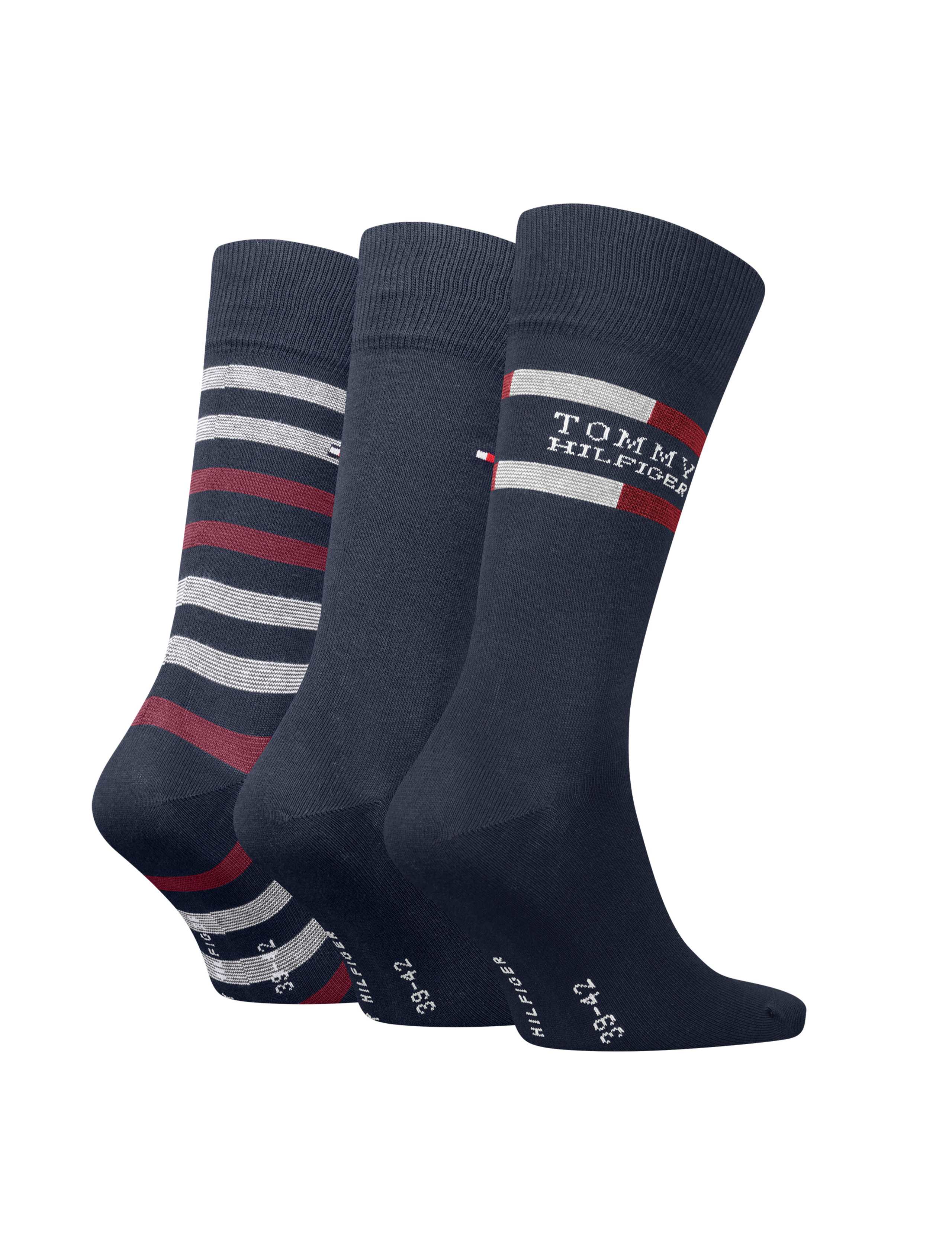 3 Pack Striped Cotton Rich Socks Gift Box 2 of 3