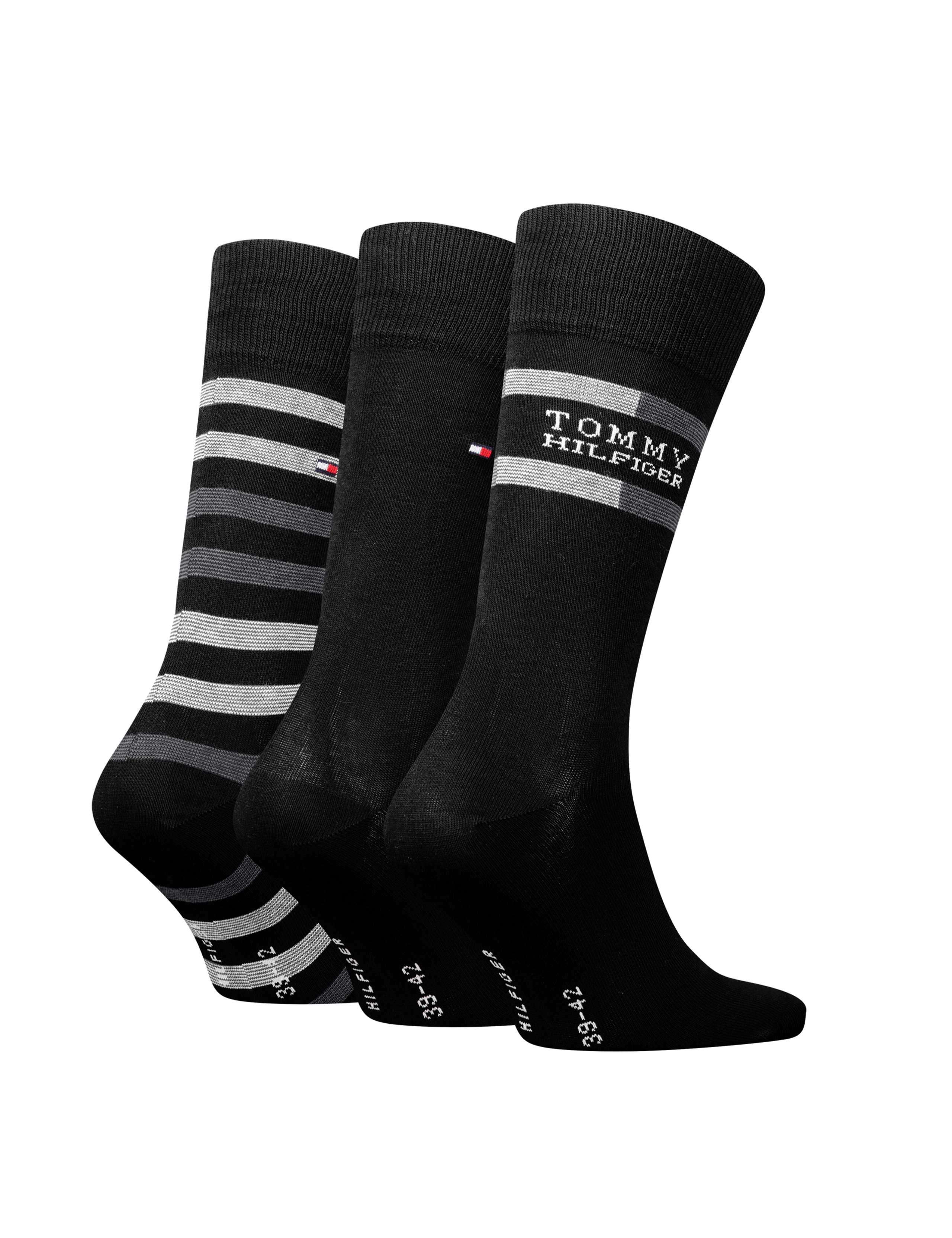 3 Pack Striped Cotton Rich Socks Gift Box 2 of 3