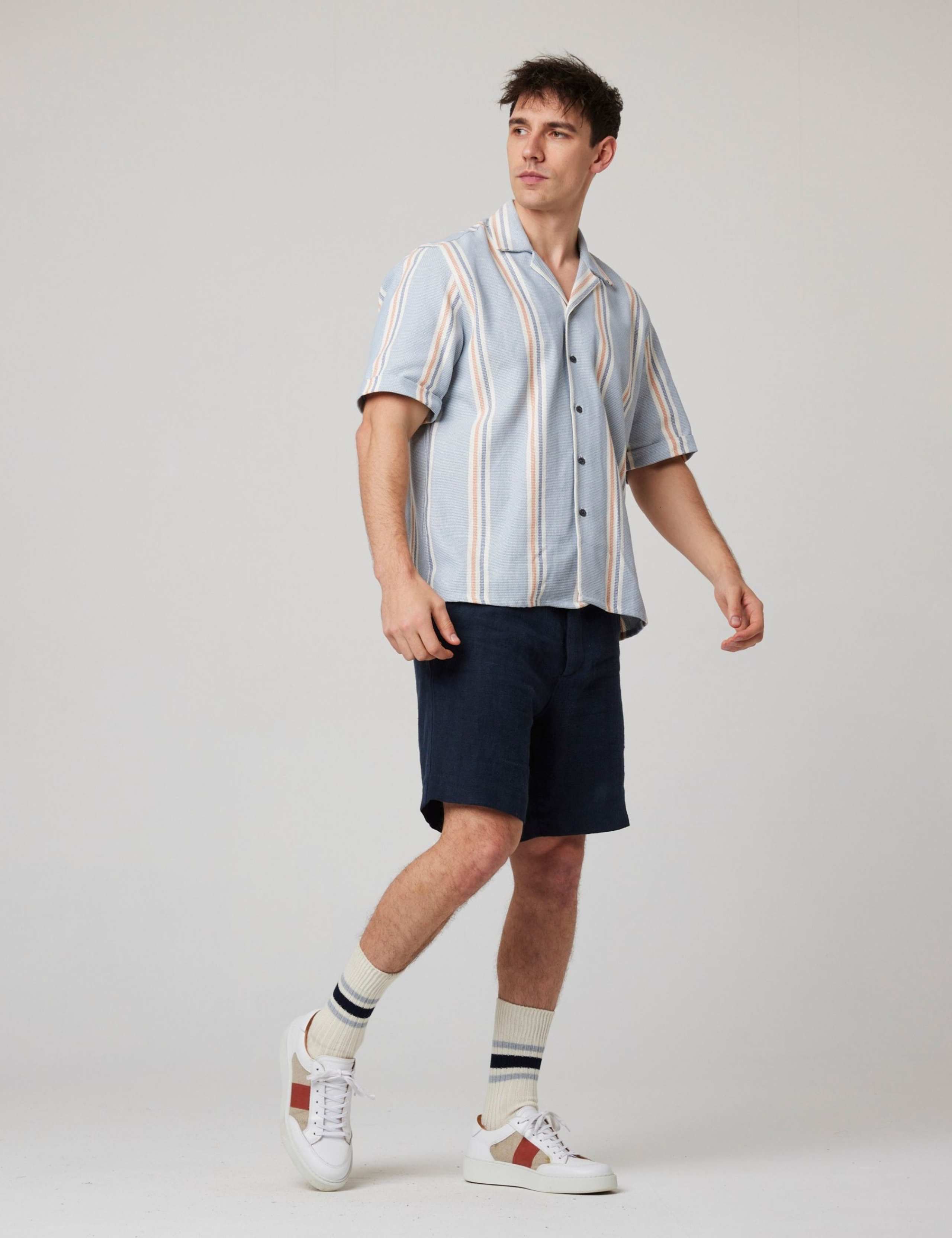 Pure Cotton Striped Short Sleeve Shirt 2 of 6