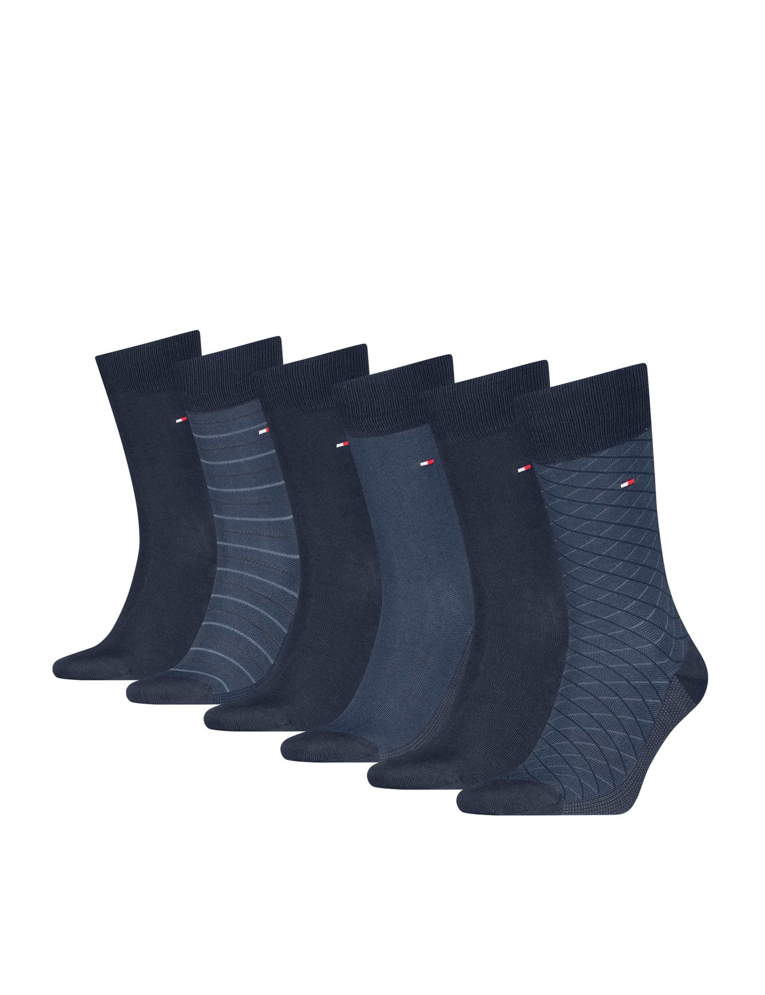 6pk Assorted Cotton Rich Socks Tin Gift Box 1 of 1