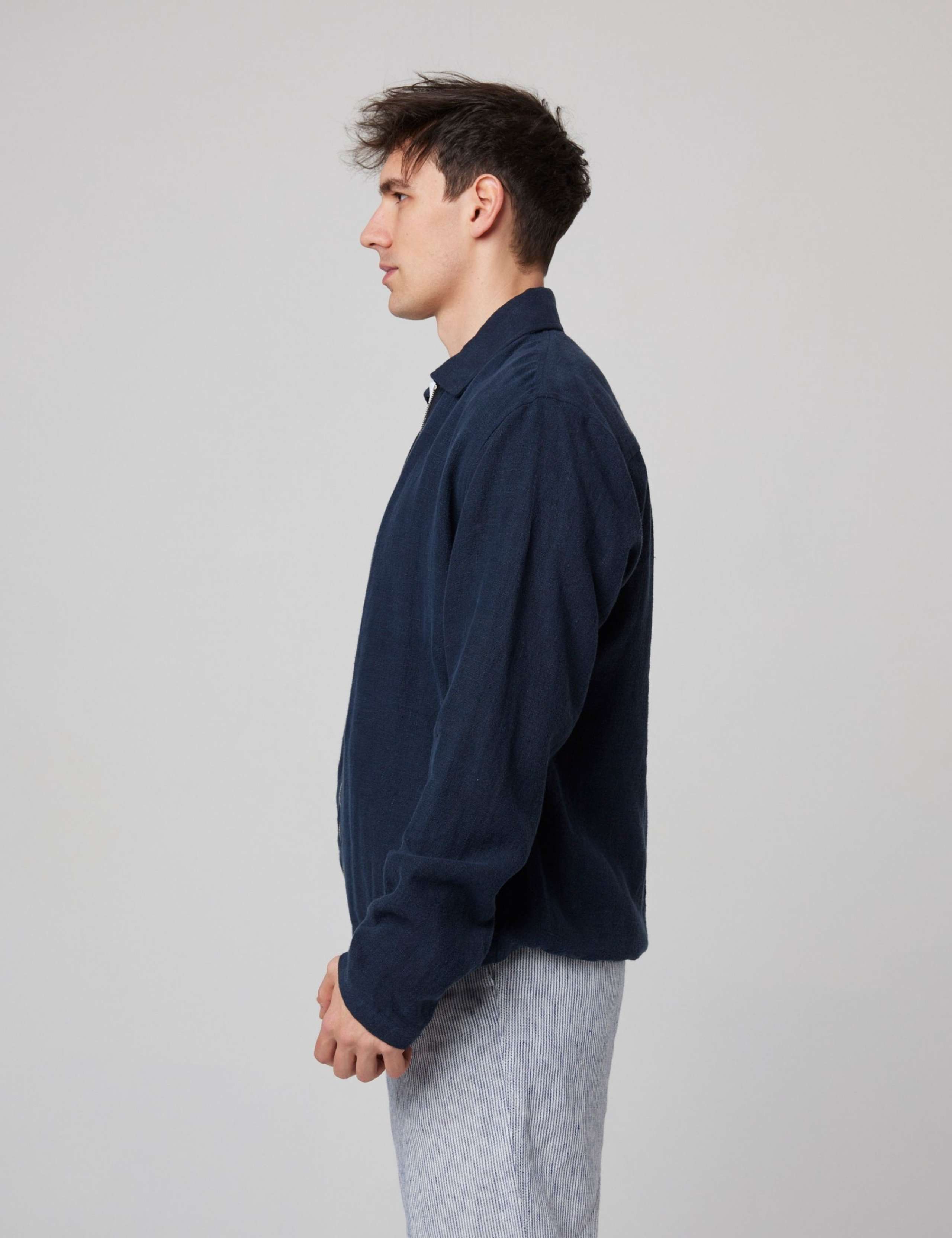 Pure Linen Bomber Jacket 4 of 6