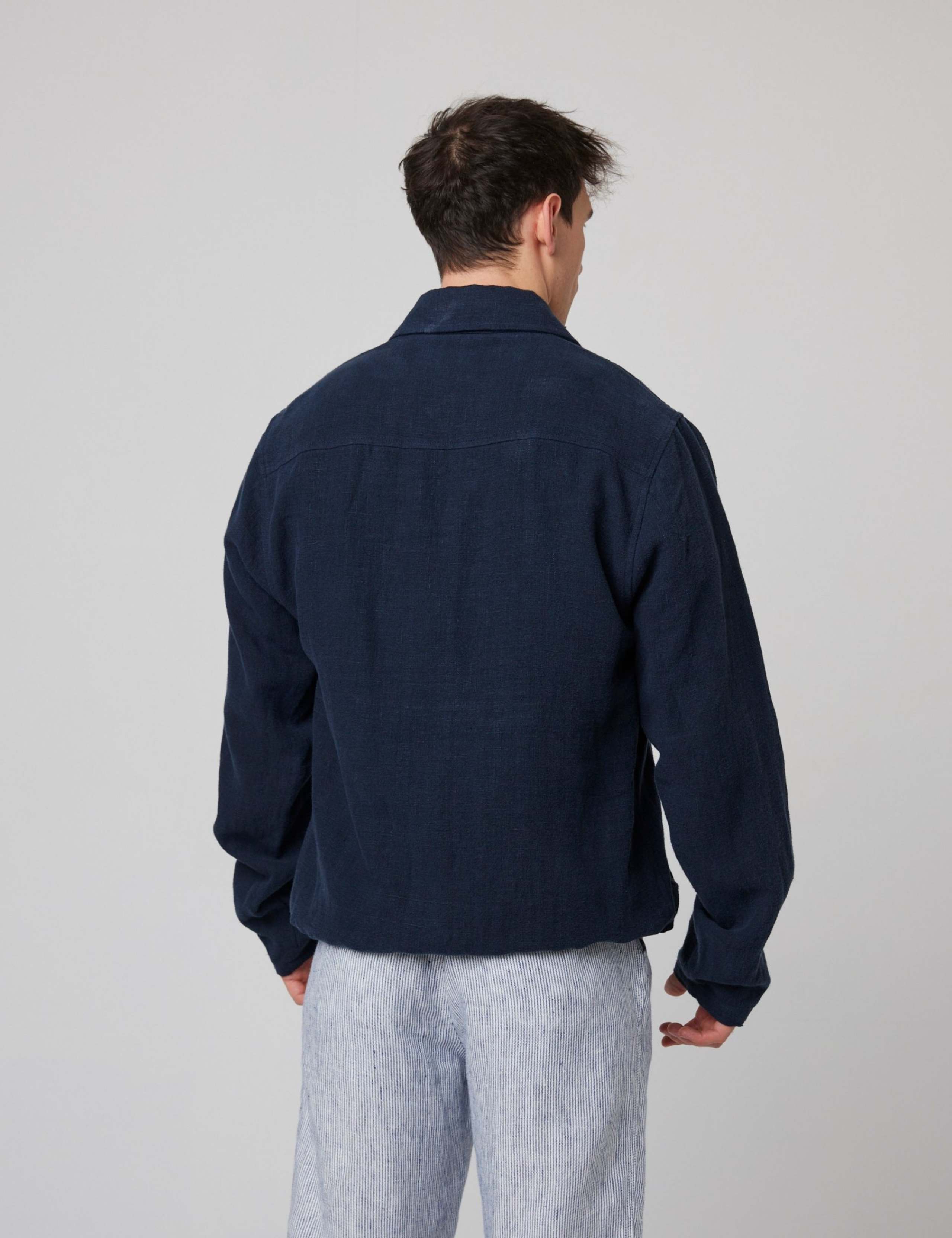 Pure Linen Bomber Jacket 5 of 6