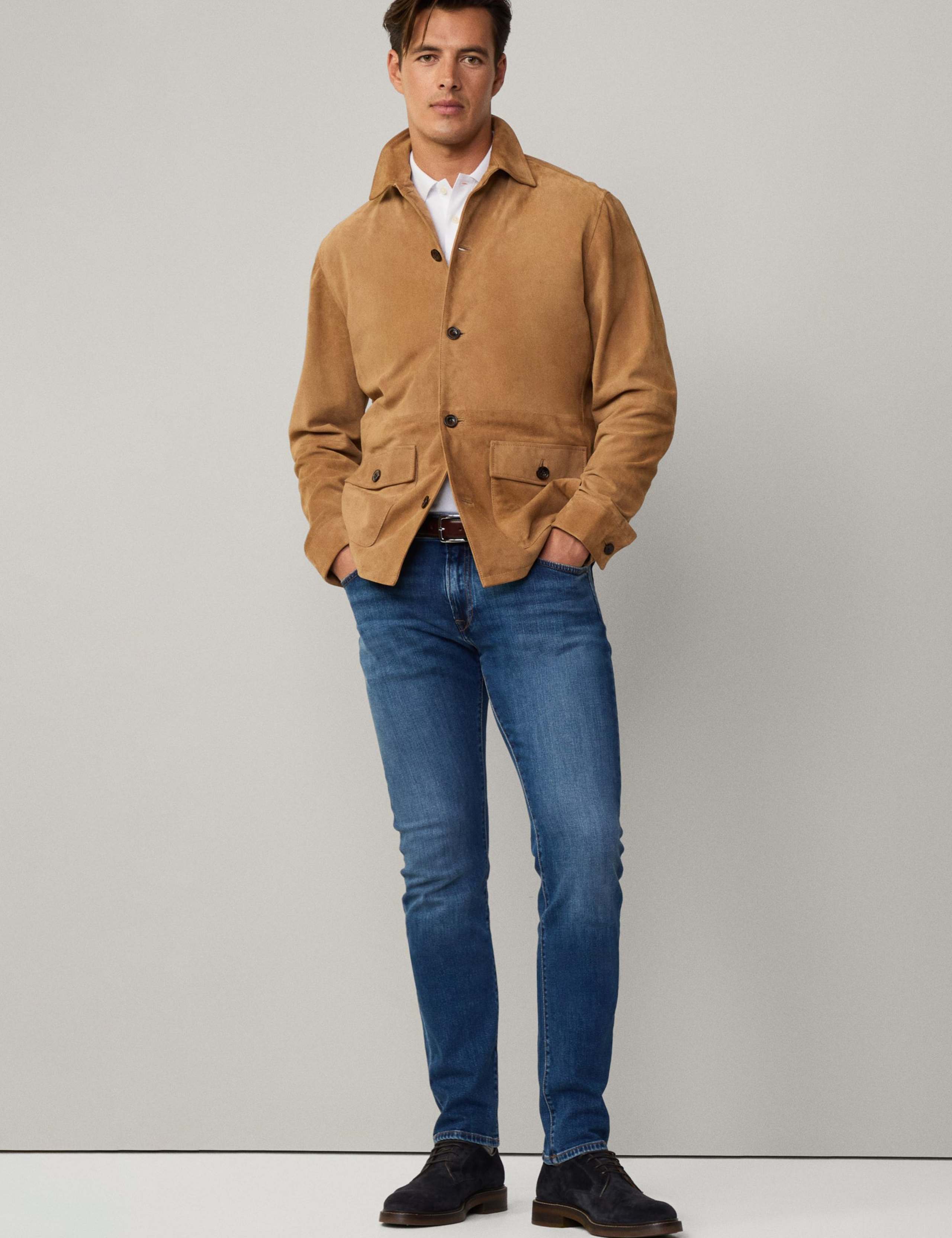 Slim Fit Vintage Wash Stretch Jeans 4 of 7