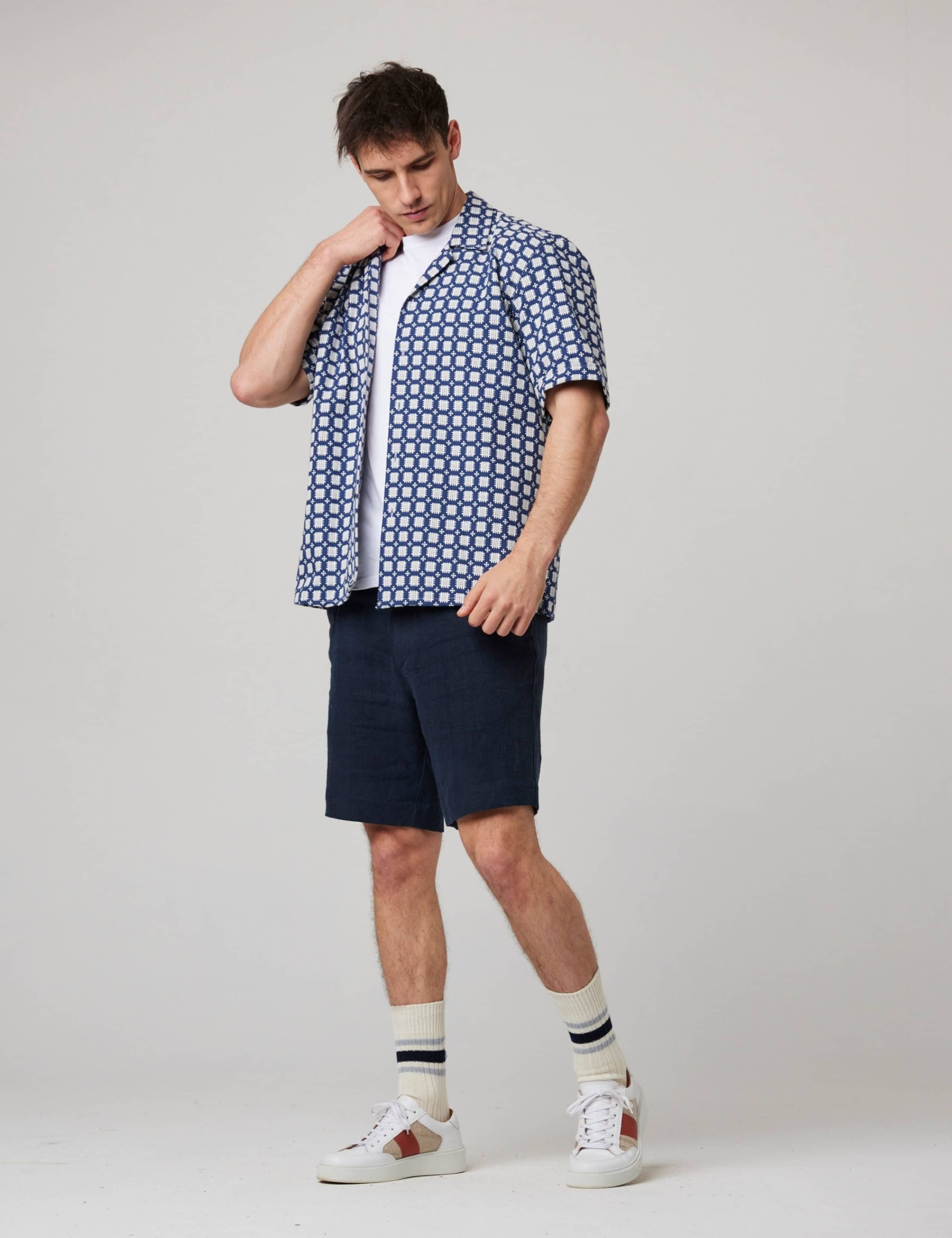 Pure Cotton Geometric Print Shirt 2 of 6