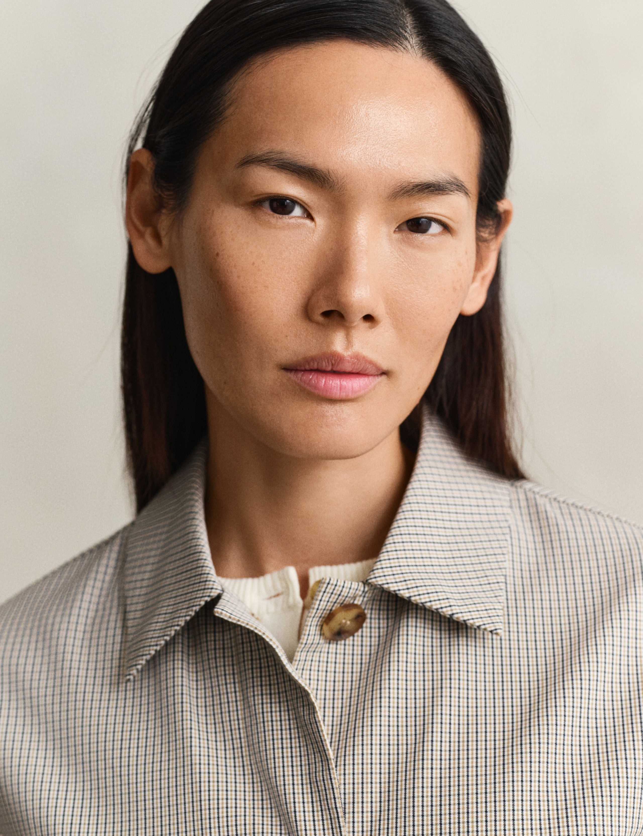 Cotton Rich Checked Car Coat 6 of 10