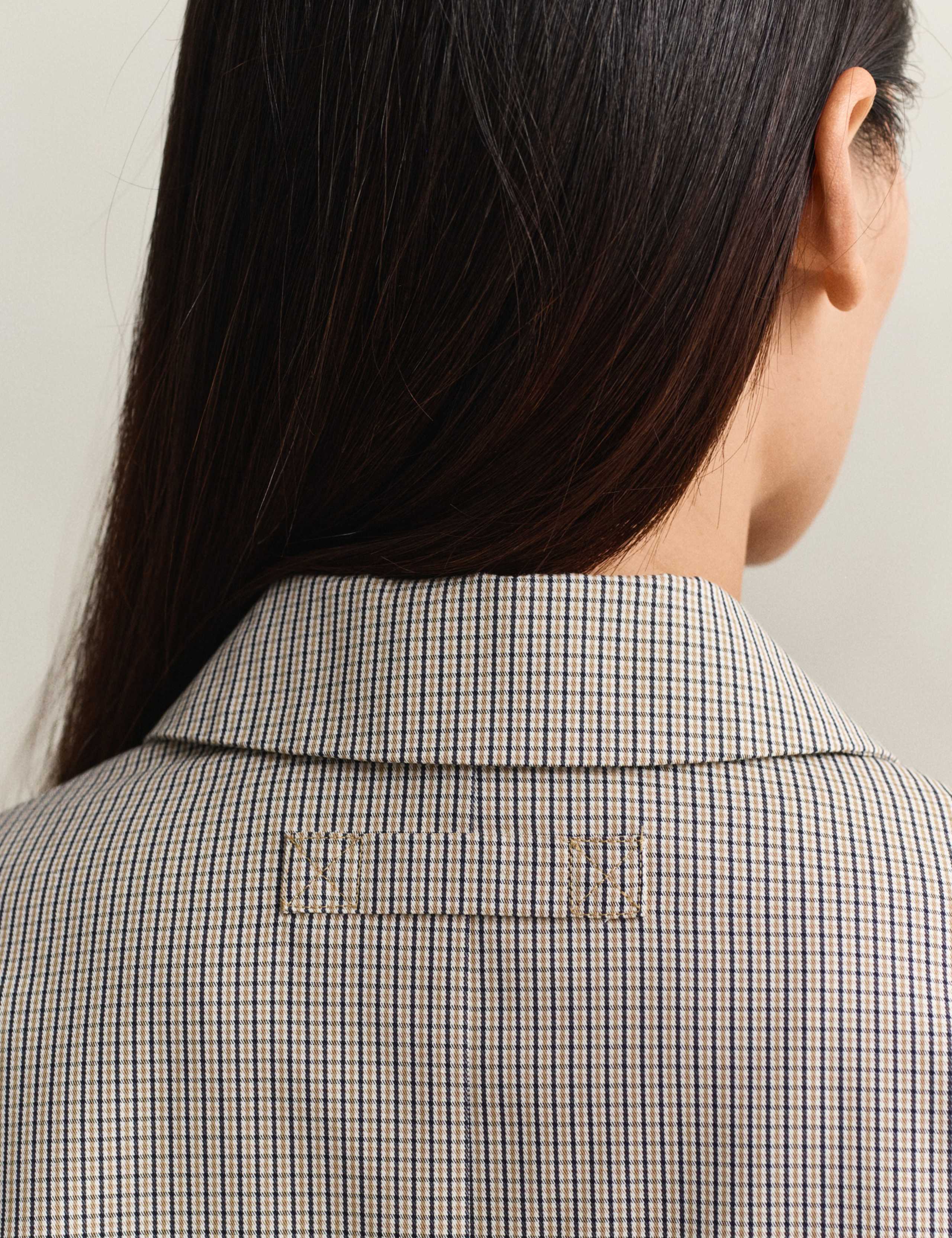 Cotton Rich Checked Car Coat 7 of 10