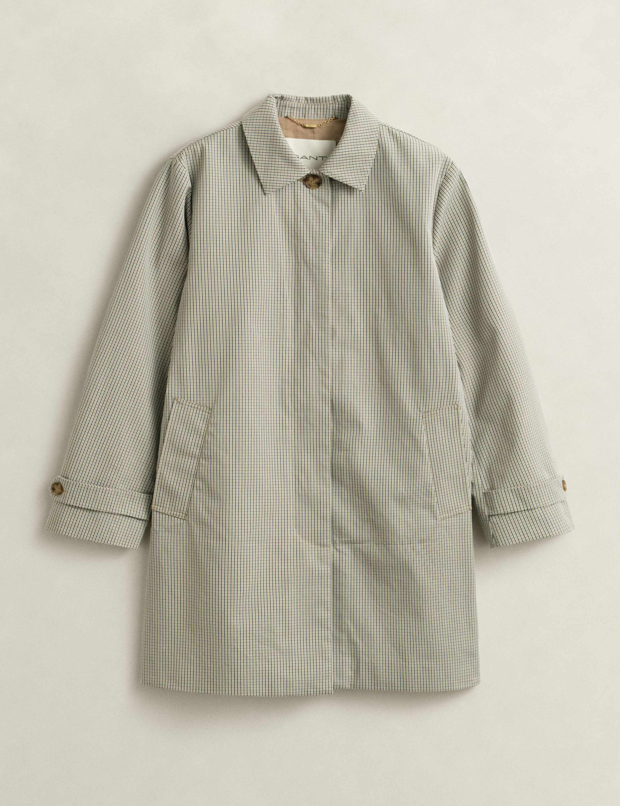 Cotton Rich Checked Car Coat 2 of 10