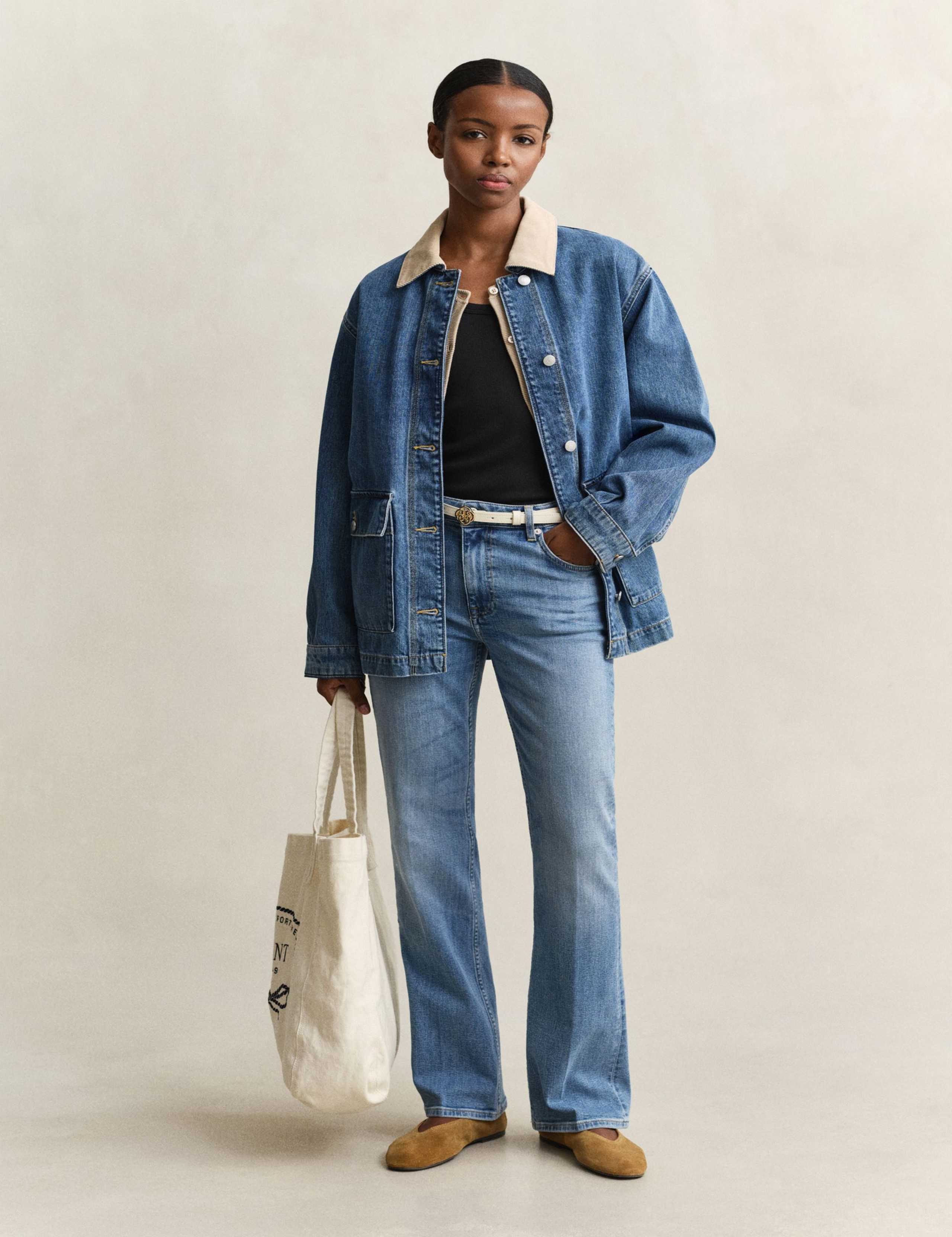 Denim Collared Jacket 7 of 7